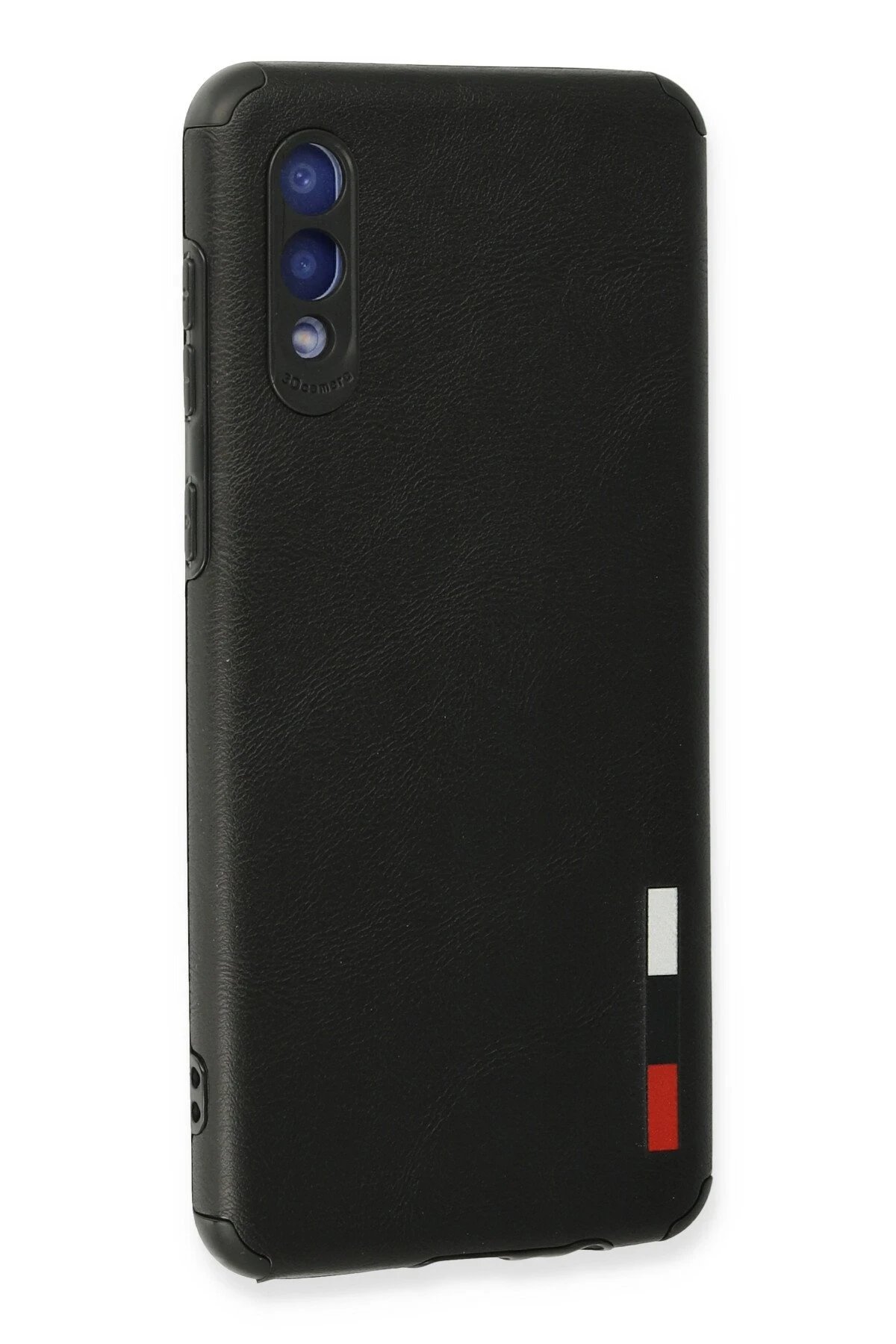 Newface Samsung Galaxy A02 Kılıf Loop Deri Silikon - Siyah