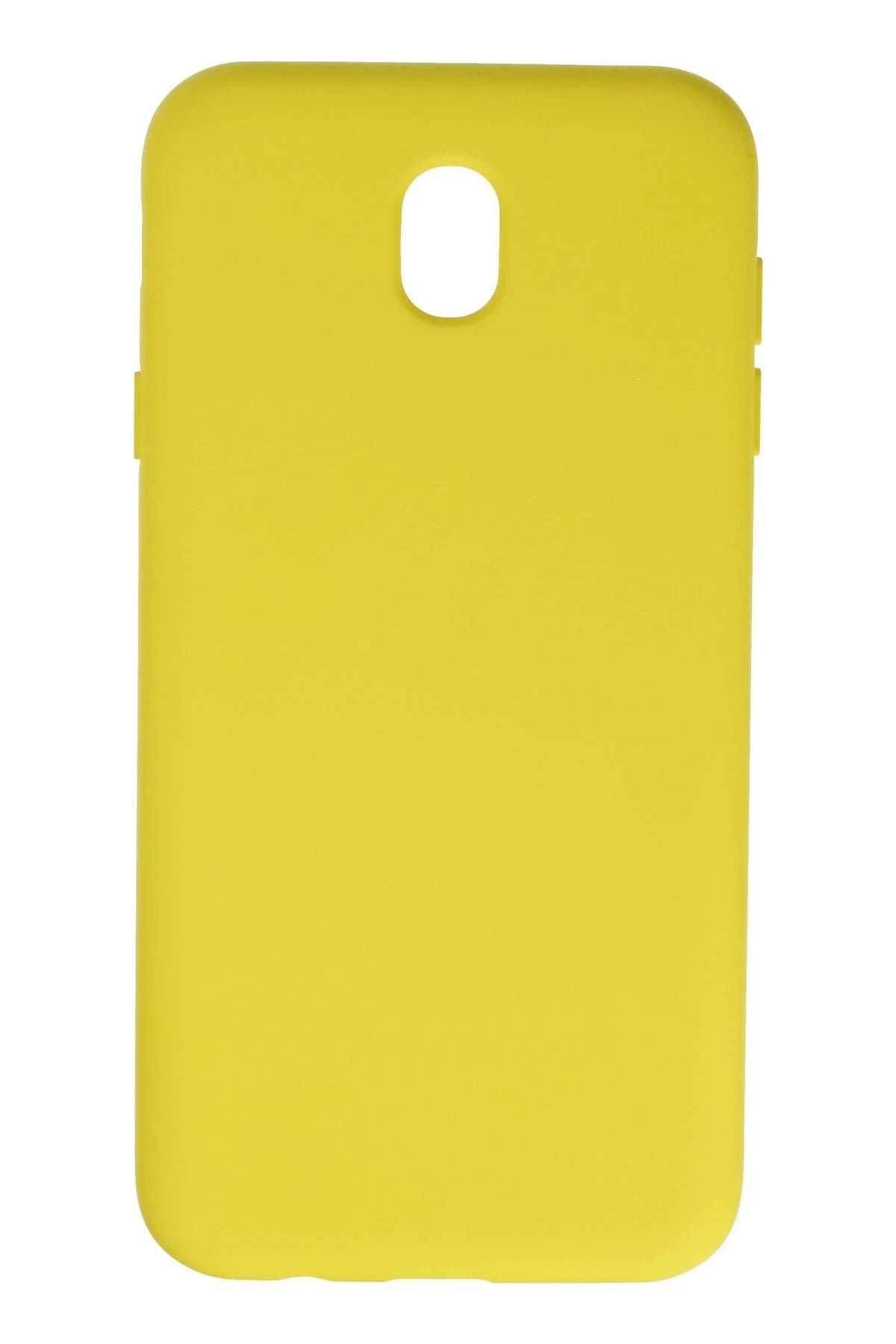 Newface Samsung Galaxy J7 Pro / J730 Kılıf Nano içi Kadife Silikon - Sarı