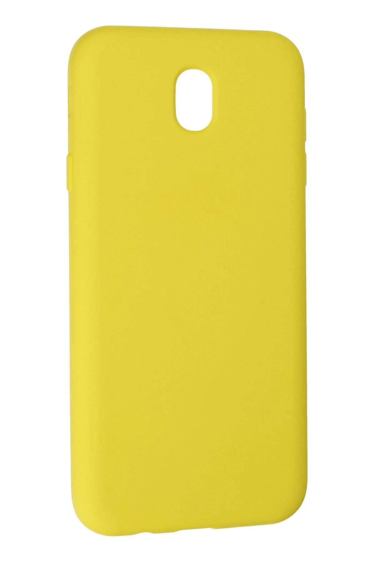 Newface Samsung Galaxy J7 Pro / J730 Kılıf Nano içi Kadife Silikon - Sarı