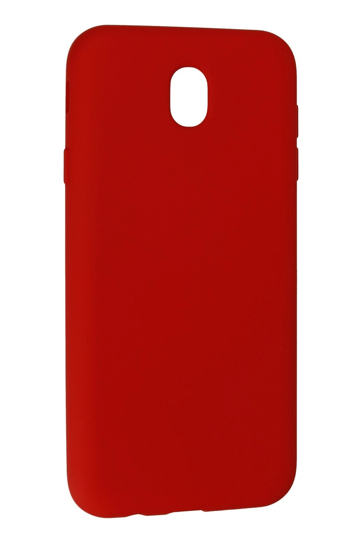 Newface Samsung Galaxy J7 Pro / J730 Kılıf Nano içi Kadife Silikon - Kırmızı