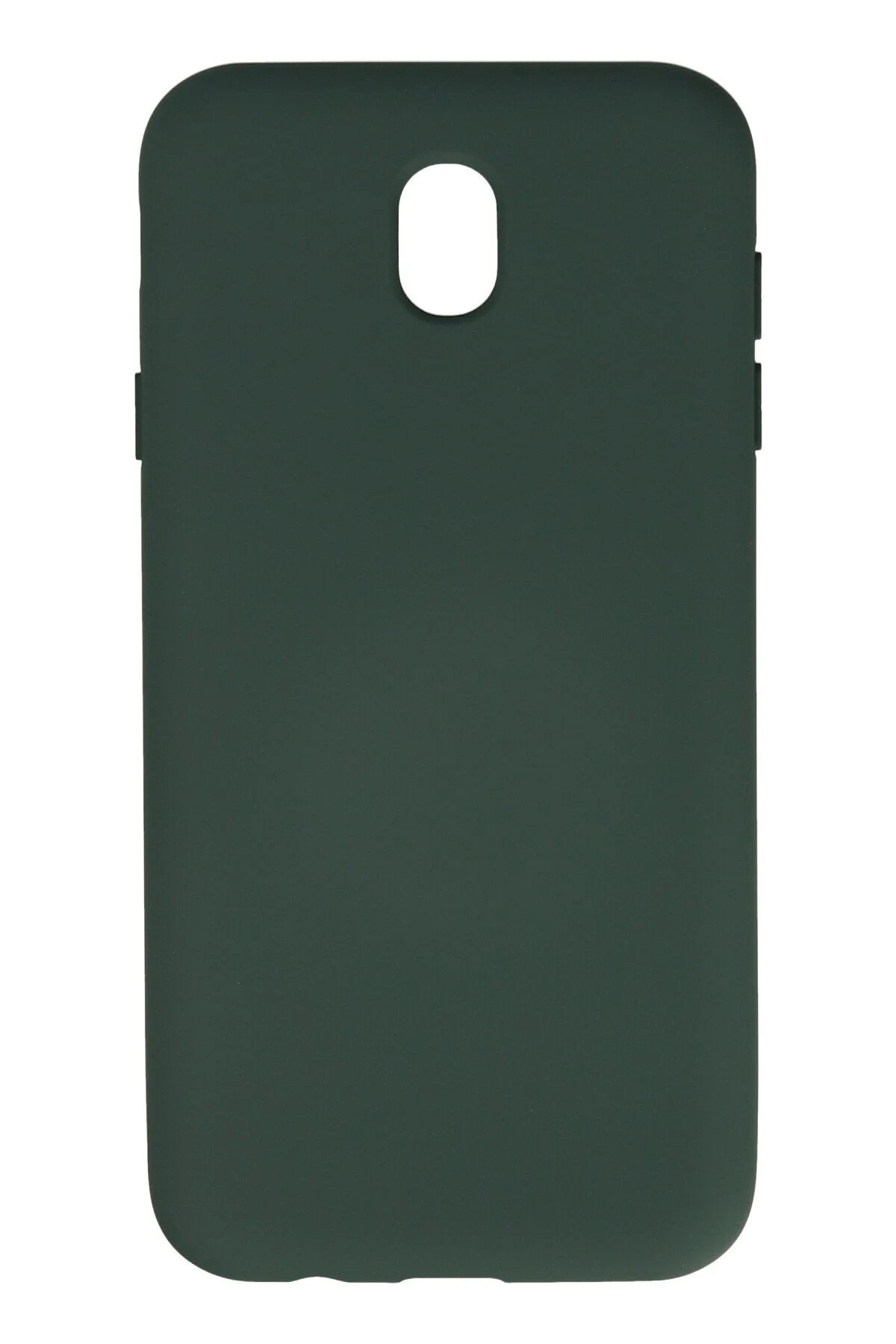 Newface Samsung Galaxy J7 Pro / J730 Kılıf Nano içi Kadife Silikon - Koyu Yeşil