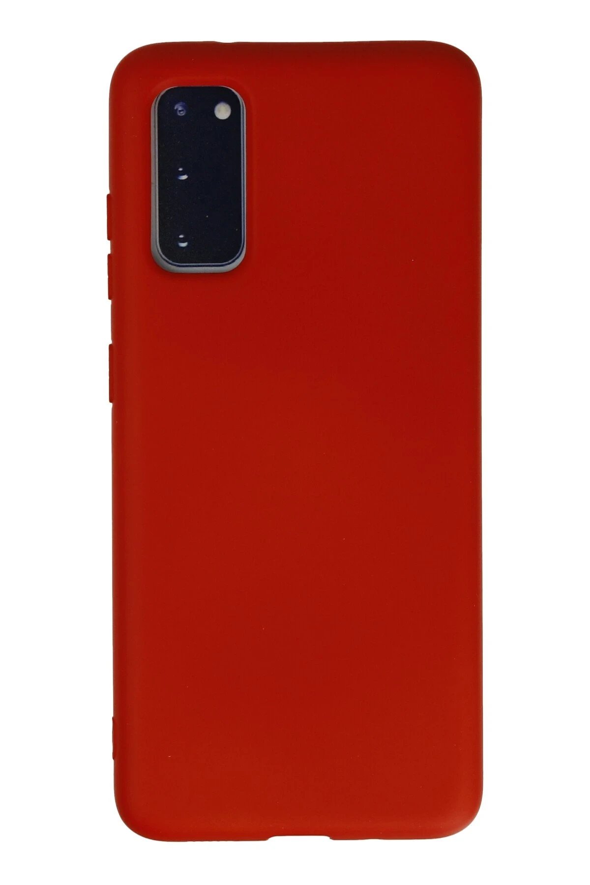 Newface Samsung Galaxy S20 Kılıf Nano içi Kadife Silikon - Kırmızı