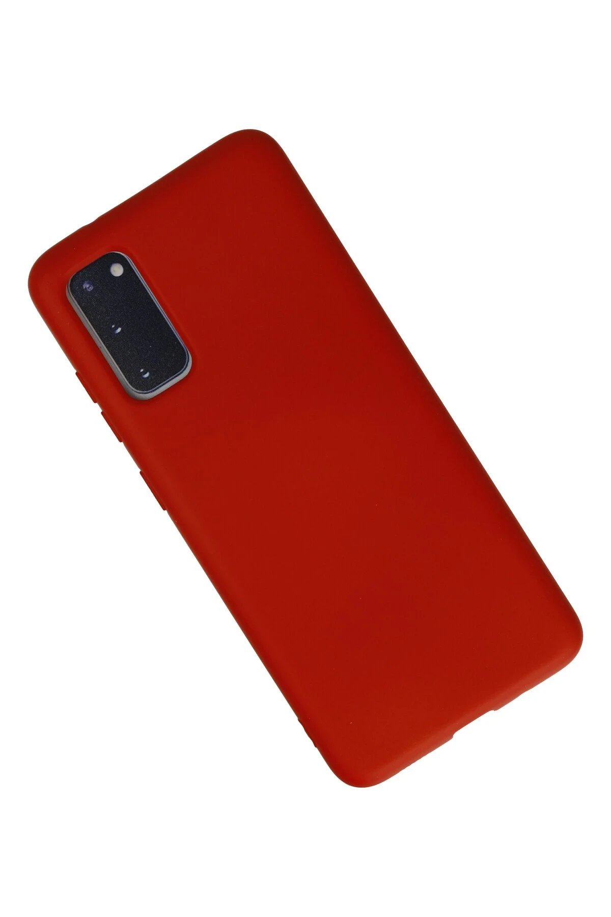 Newface Samsung Galaxy S20 Kılıf Nano içi Kadife Silikon - Kırmızı