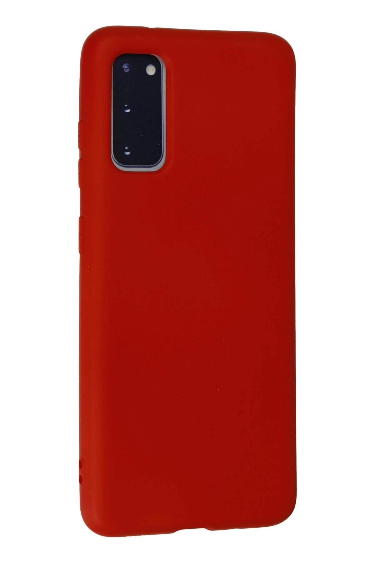 Newface Samsung Galaxy S20 Kılıf Nano içi Kadife Silikon - Kırmızı