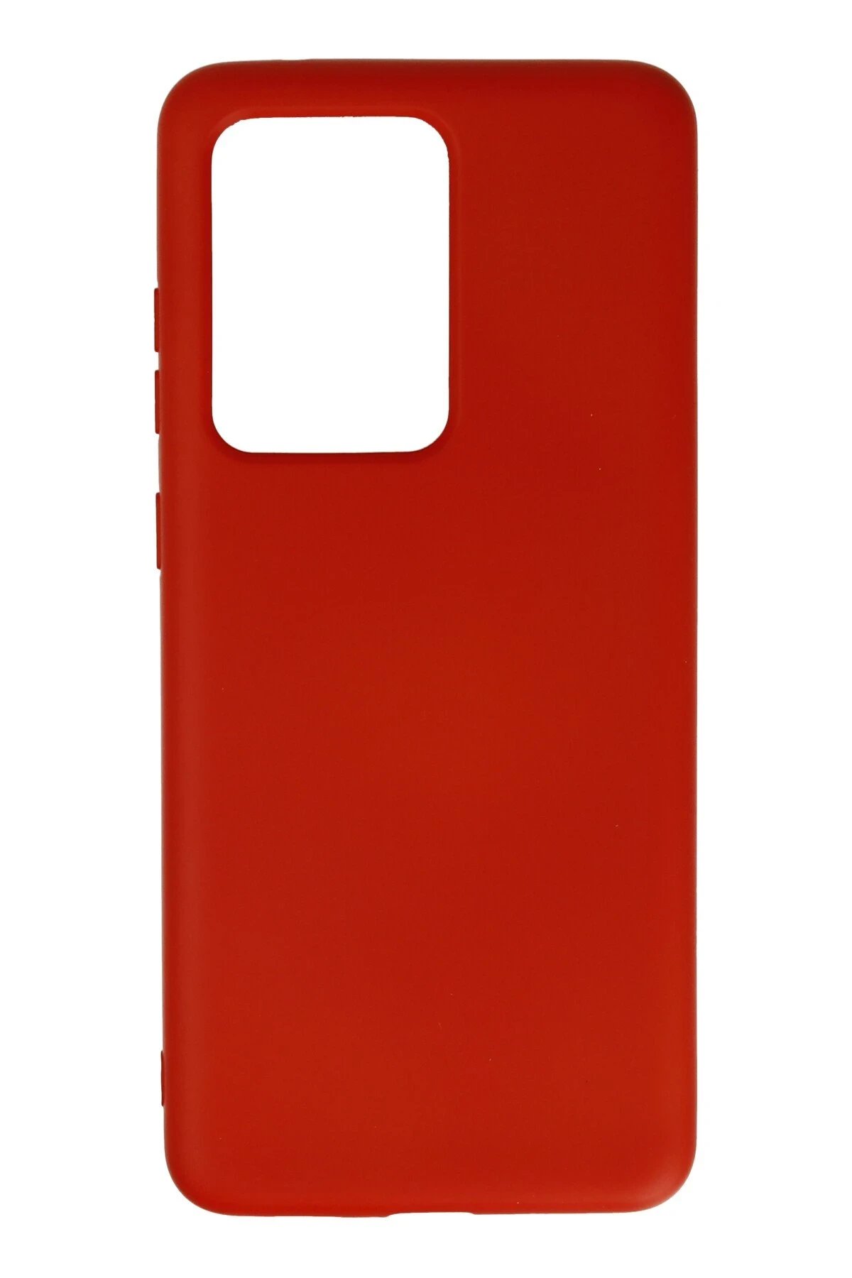 Newface Samsung Galaxy S20 Ultra Kılıf Nano içi Kadife Silikon - Kırmızı