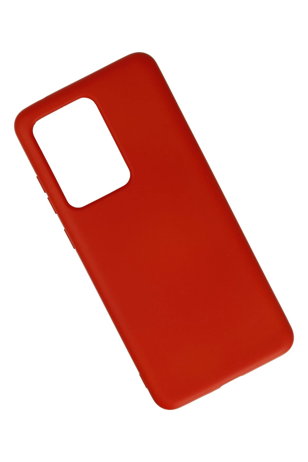 Newface Samsung Galaxy S20 Ultra Kılıf Nano içi Kadife Silikon - Kırmızı