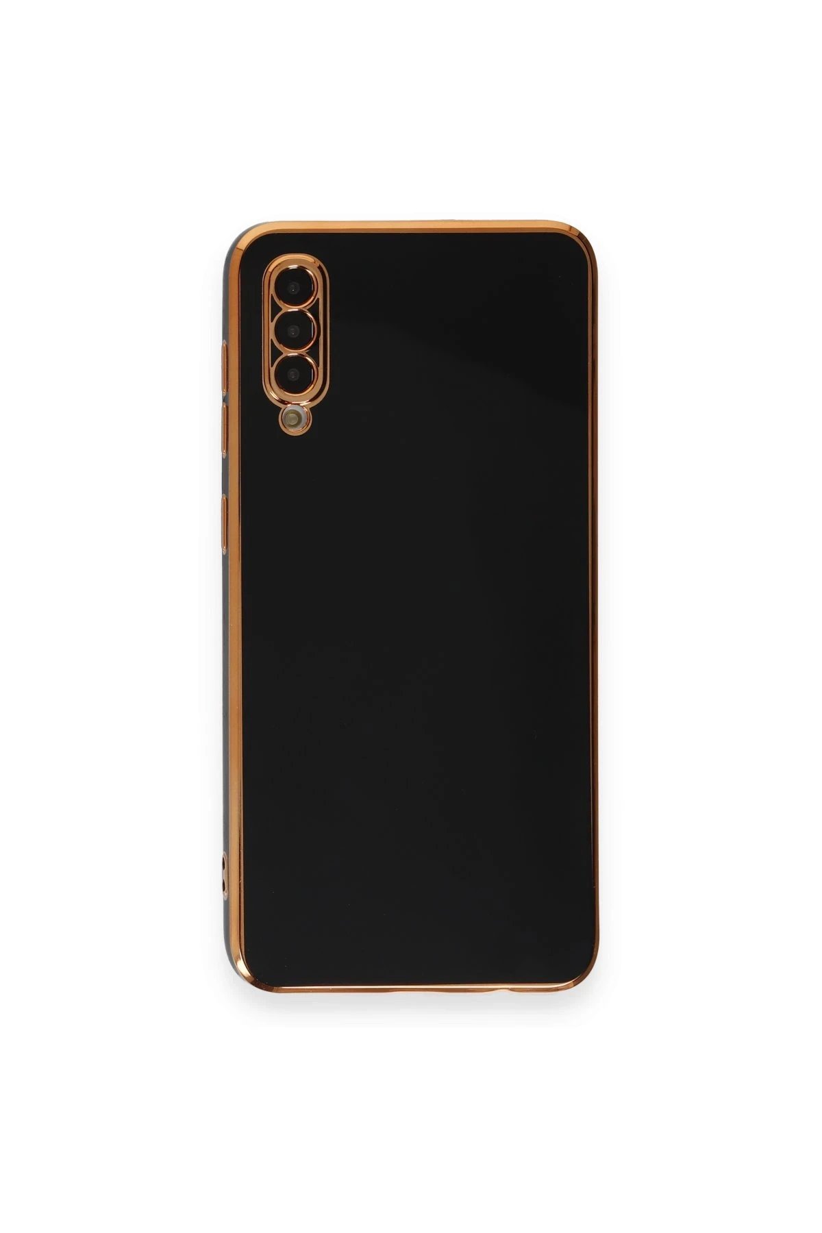 Newface Samsung Galaxy A70 Kılıf Volet Silikon - Siyah
