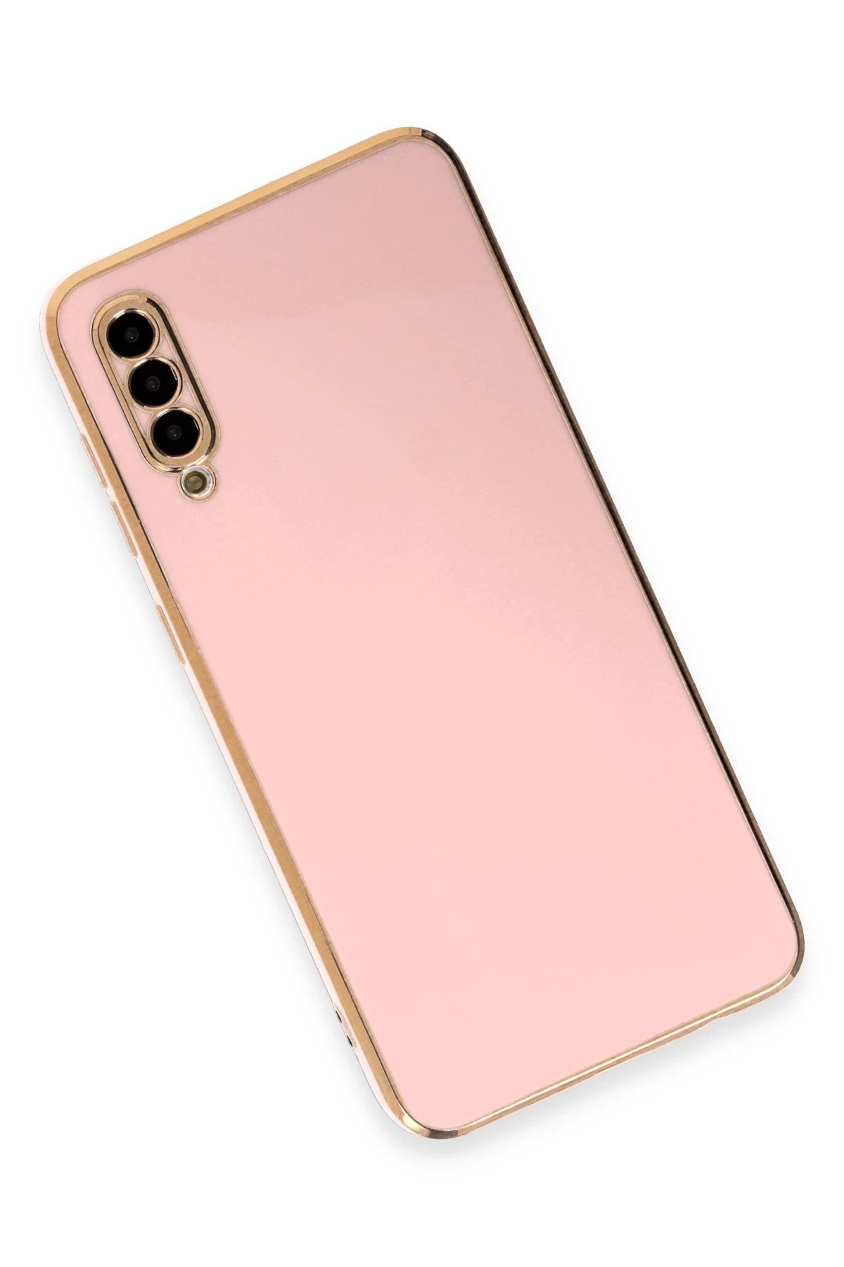 Newface Samsung Galaxy A50 Kılıf Volet Silikon - Pembe