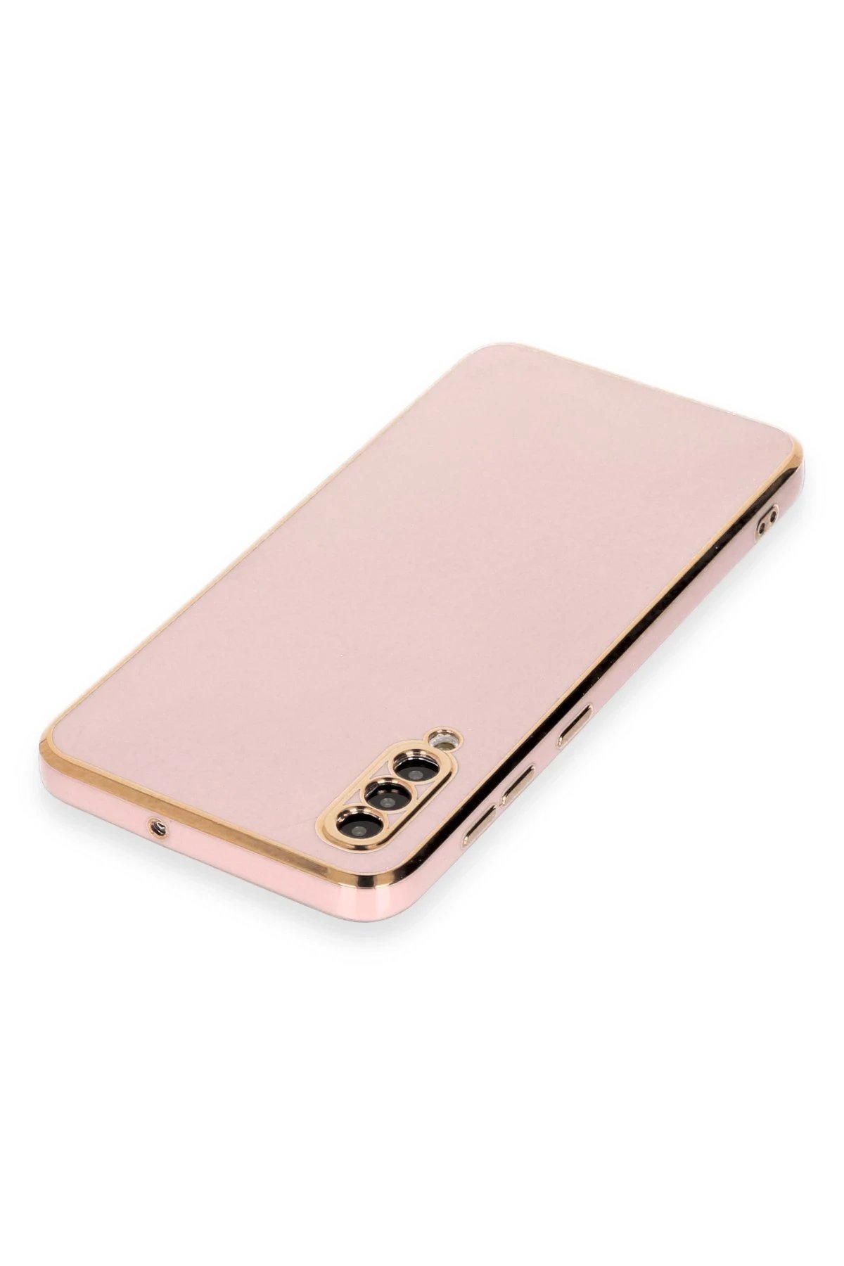 Newface Samsung Galaxy A50 Kılıf Volet Silikon - Pembe