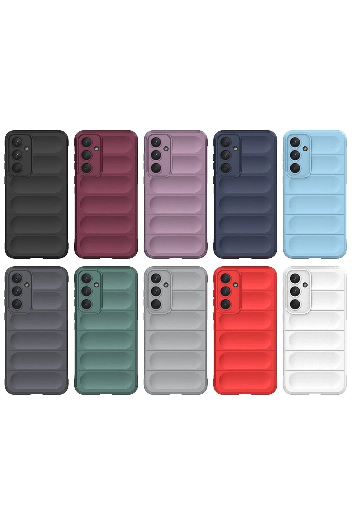 Newface Samsung Galaxy M14 5G Kılıf Optimum Silikon - Koyu Yeşil