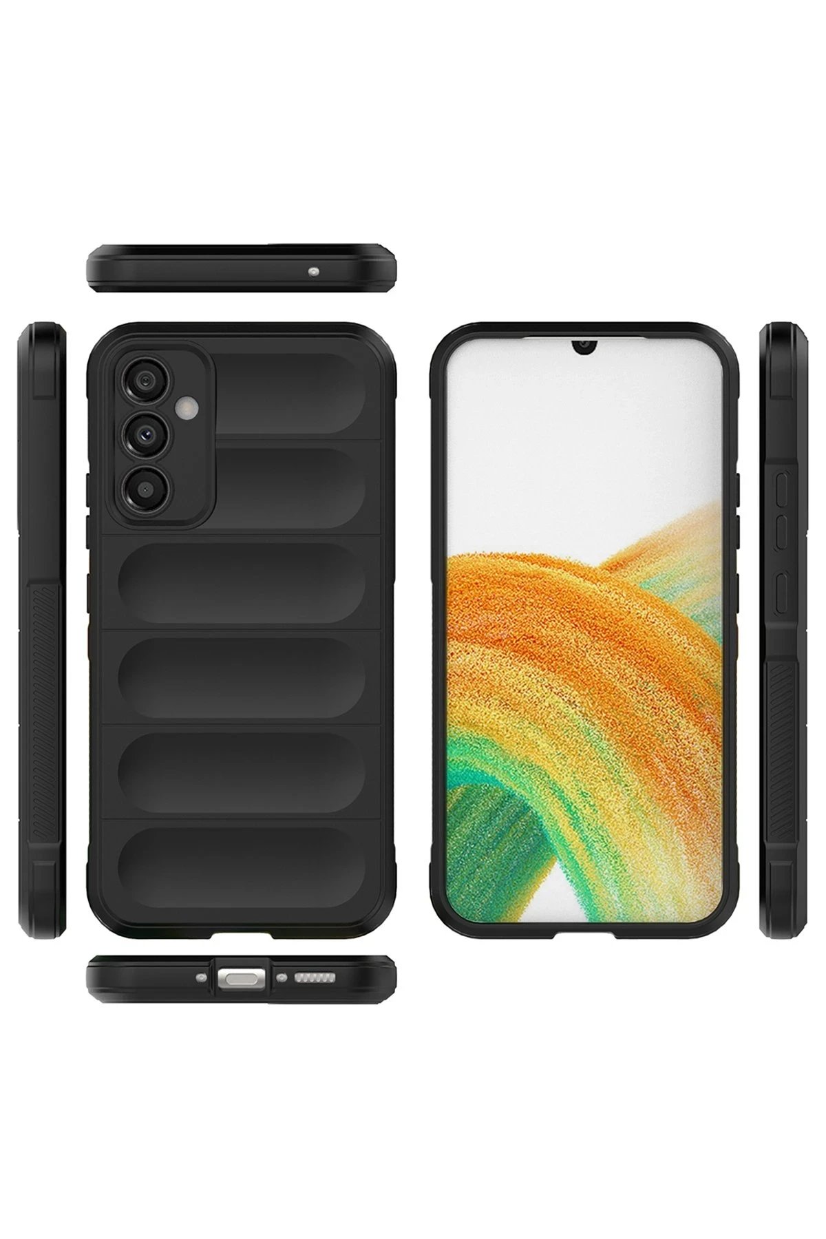 Newface Samsung Galaxy M34 5G Kılıf Optimum Silikon - Siyah