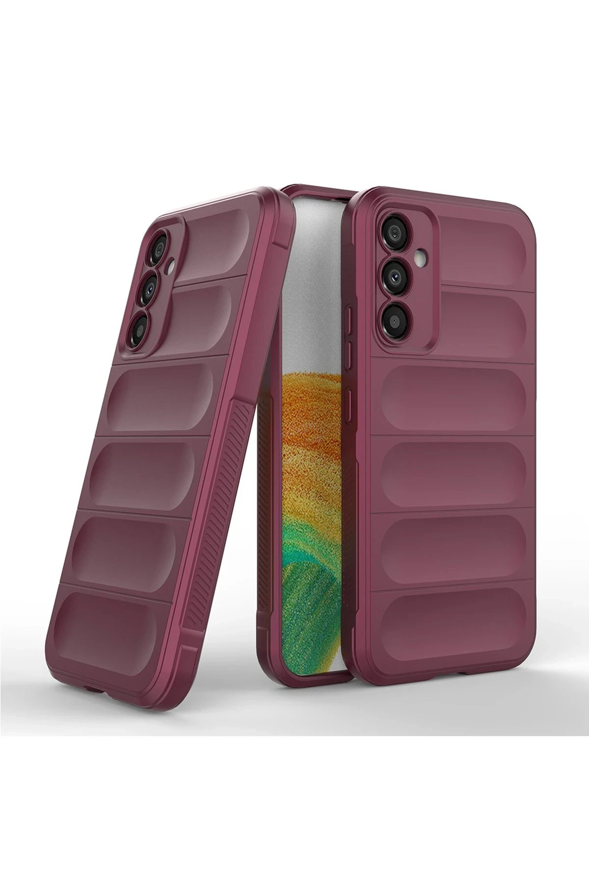 Newface Samsung Galaxy M34 5G Kılıf Optimum Silikon - Bordo