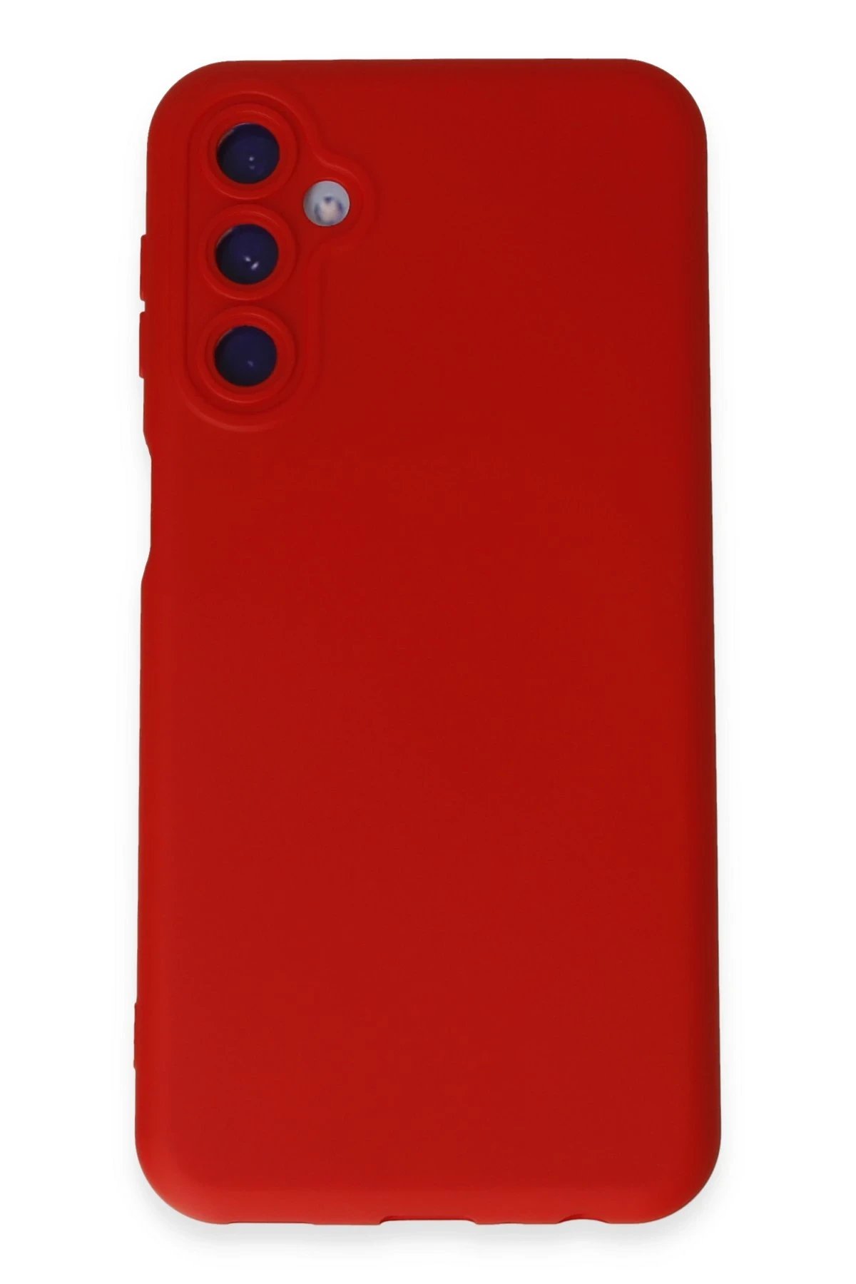 Newface Samsung Galaxy M14 5G Kılıf Nano içi Kadife Silikon - Kırmızı