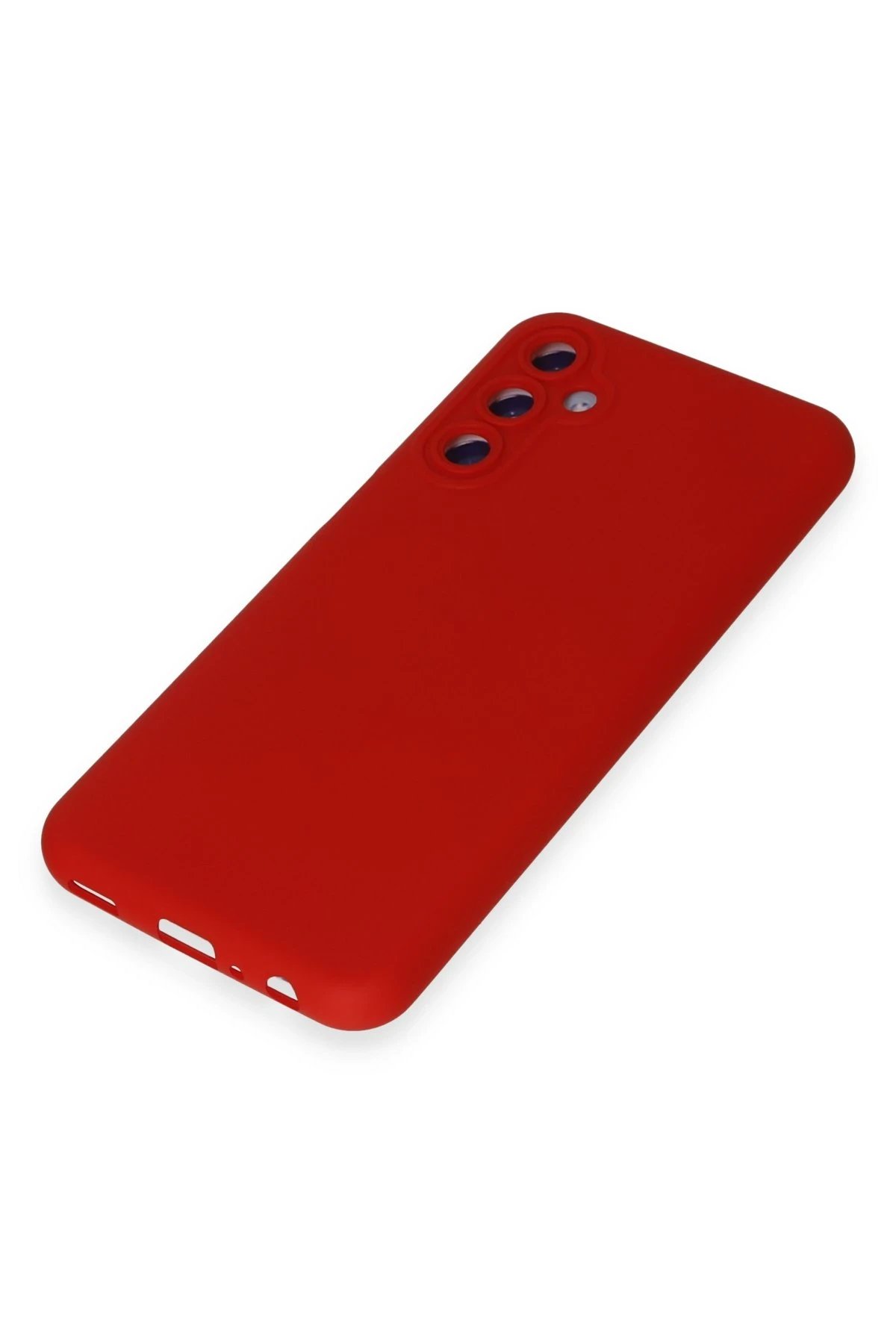 Newface Samsung Galaxy M14 5G Kılıf Nano içi Kadife Silikon - Kırmızı