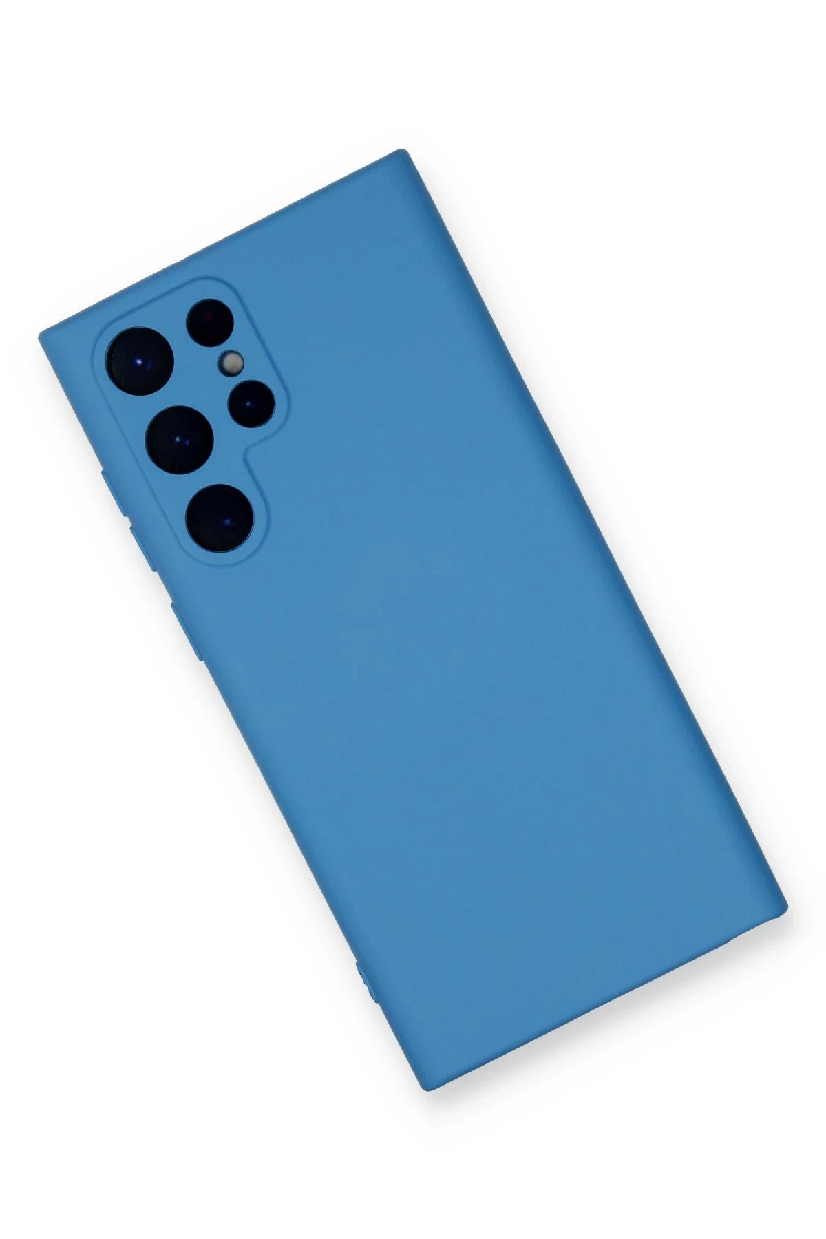 Newface Samsung Galaxy S23 Ultra Kılıf Nano içi Kadife Silikon - Mavi