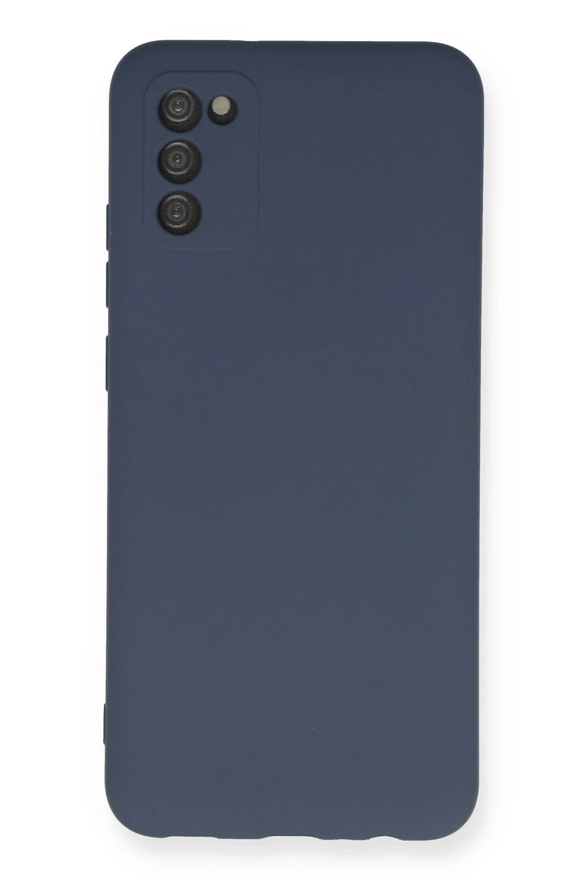 Newface Samsung Galaxy A03S Kılıf Nano içi Kadife Silikon - Gri