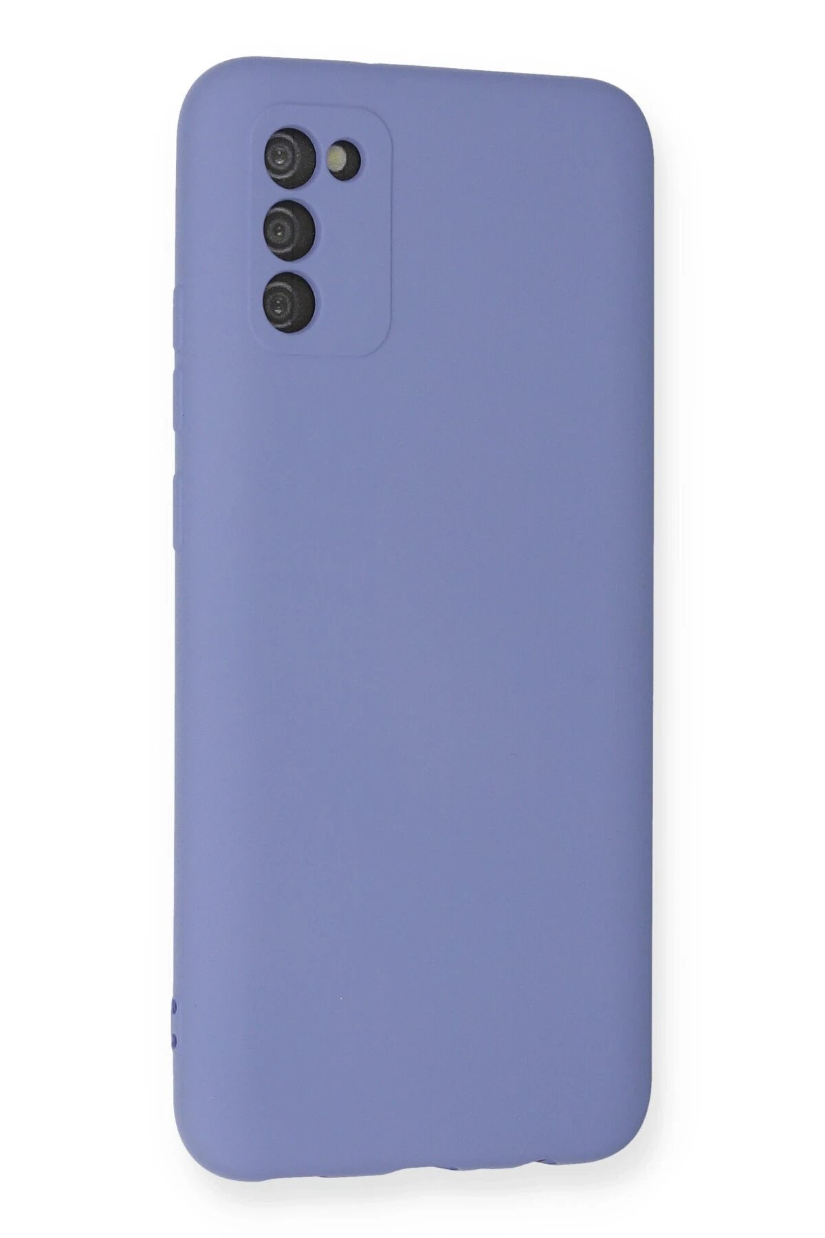 Newface Samsung Galaxy A03S Kılıf Nano içi Kadife Silikon - Lila