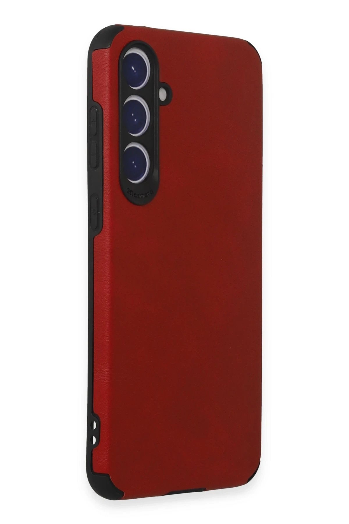 Newface Samsung Galaxy S23 FE Kılıf Loop Deri Silikon - Kırmızı