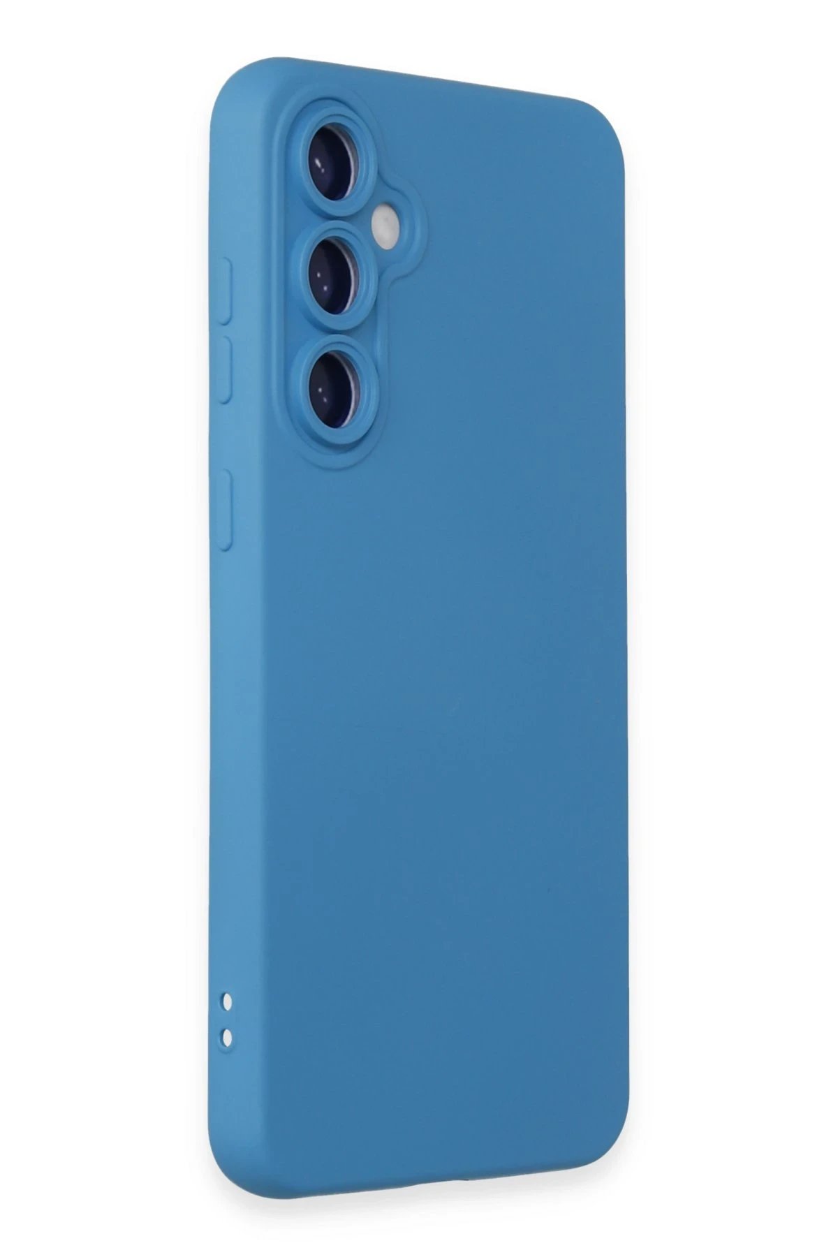 Newface Samsung Galaxy S23 FE Kılıf Nano içi Kadife Silikon - Mavi