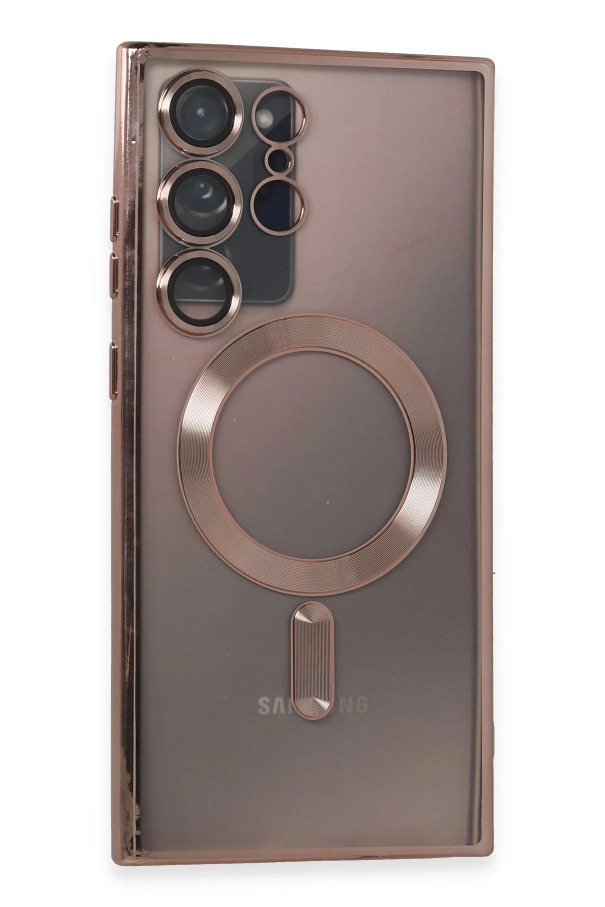 Newface Samsung Galaxy Note 20 Ultra Kılıf Kross Magneticsafe Kapak - Rose