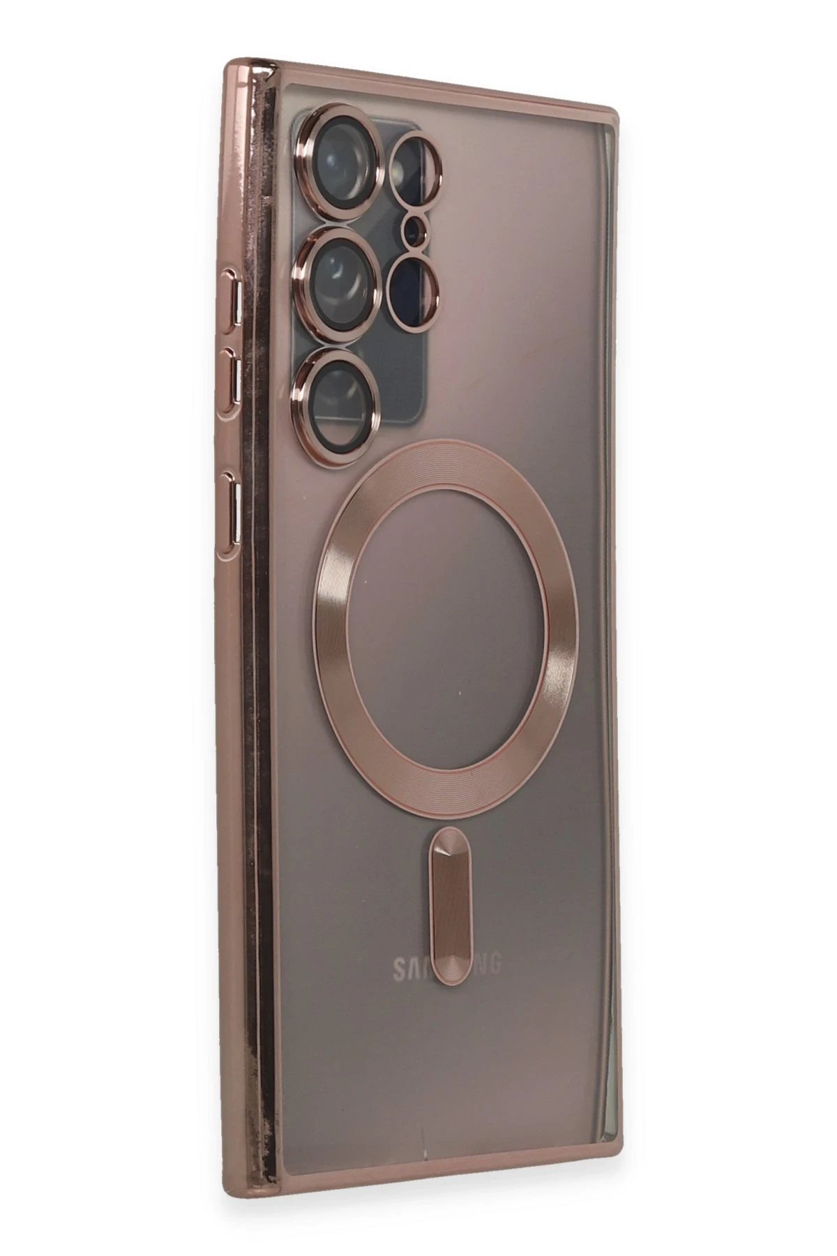 Newface Samsung Galaxy Note 20 Ultra Kılıf Kross Magneticsafe Kapak - Rose