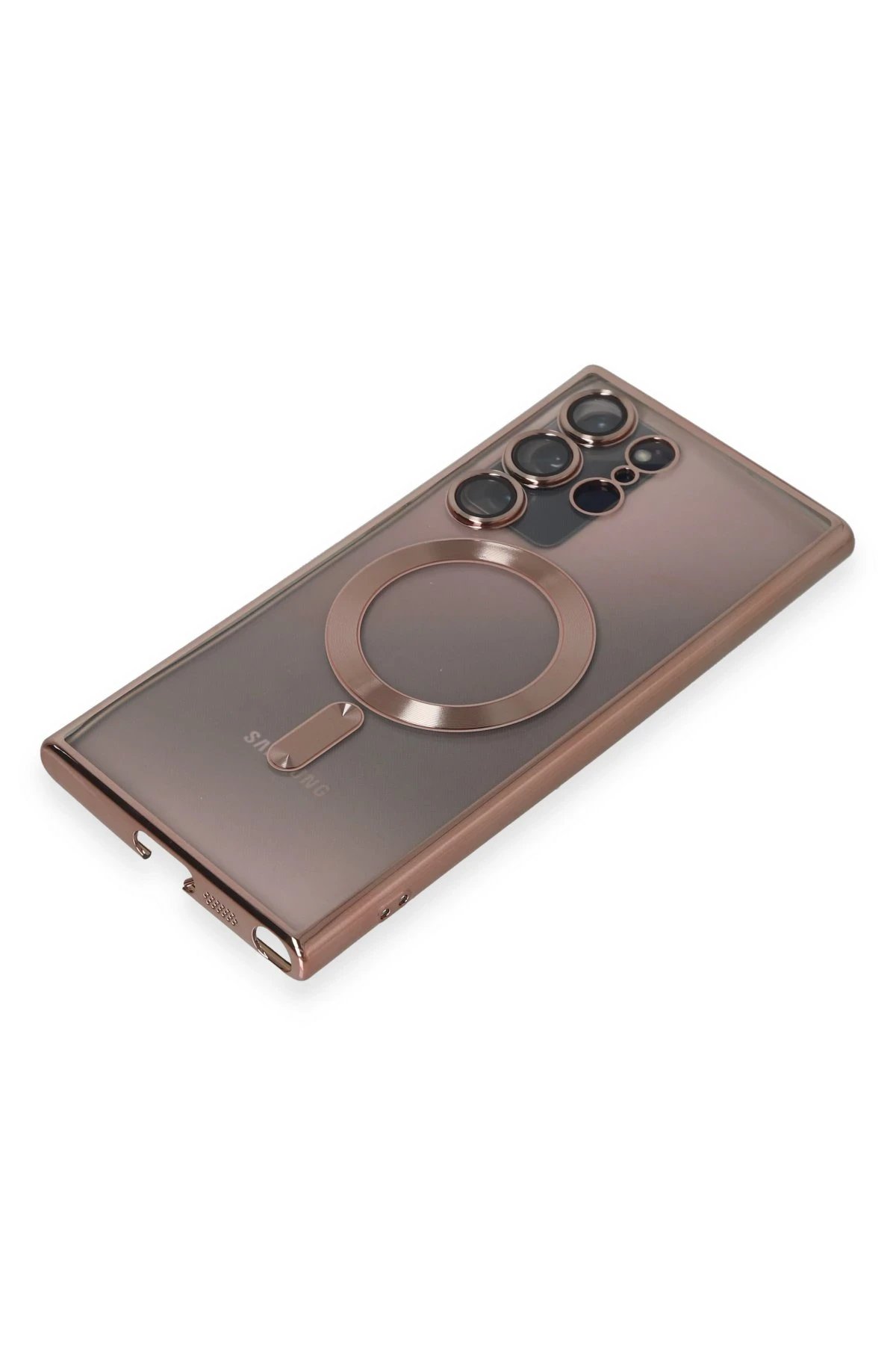 Newface Samsung Galaxy Note 20 Ultra Kılıf Kross Magneticsafe Kapak - Rose