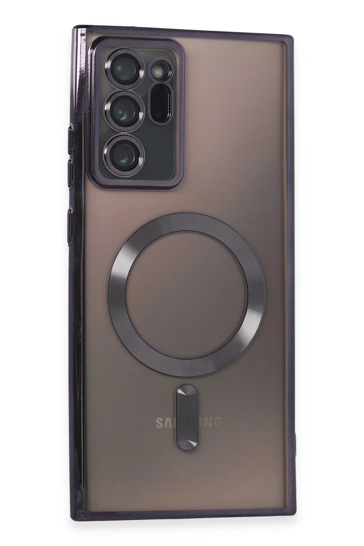 Newface Samsung Galaxy Note 20 Ultra Kılıf Kross Magneticsafe Kapak - Mor