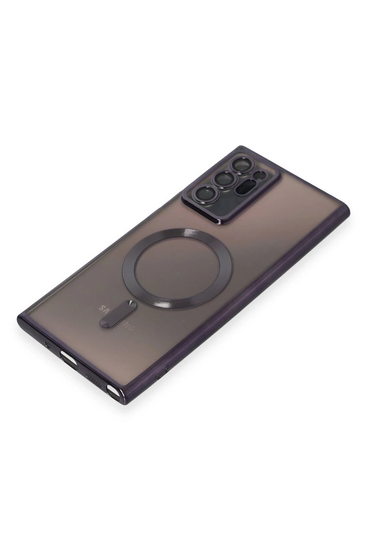 Newface Samsung Galaxy Note 20 Ultra Kılıf Kross Magneticsafe Kapak - Mor