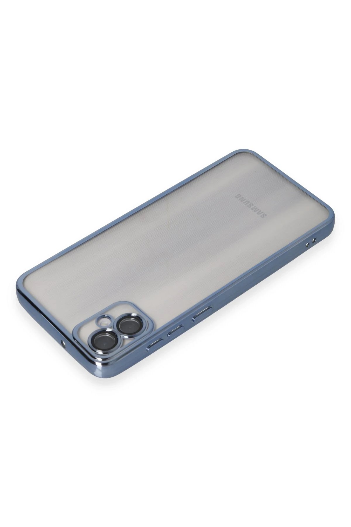 Newface Samsung Galaxy A05 Kılıf Razer Lensli Silikon - Lacivert