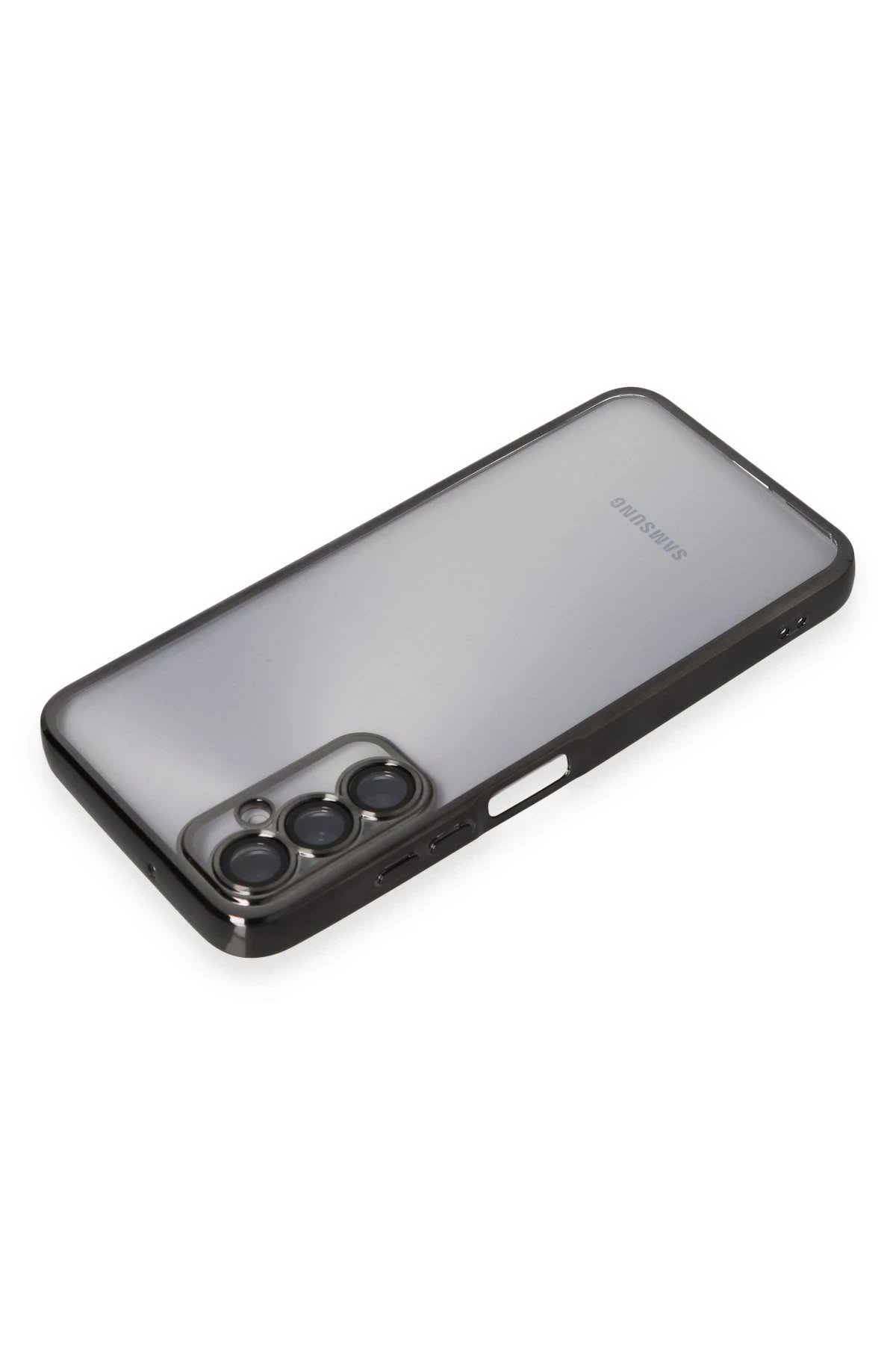 Newface Samsung Galaxy A05S Kılıf Razer Lensli Silikon - Siyah