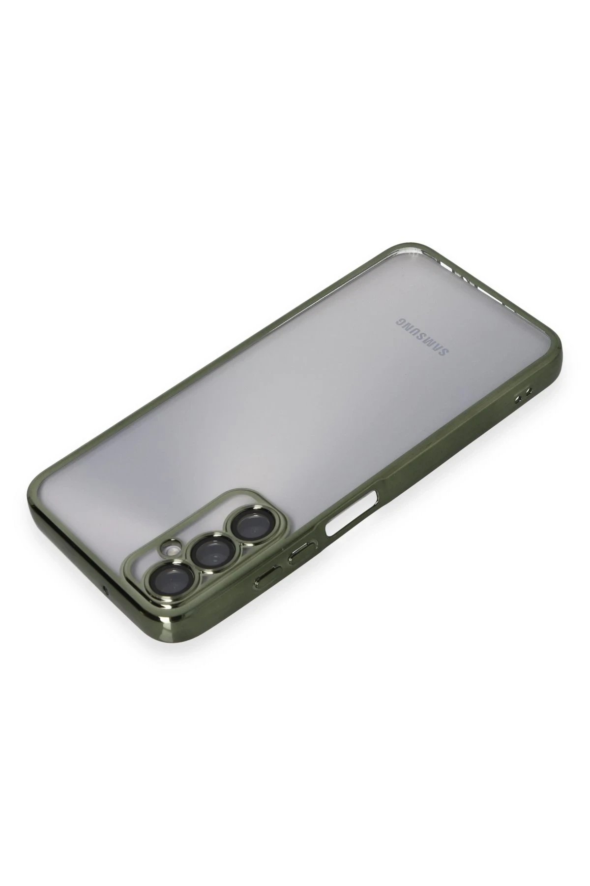 Newface Samsung Galaxy A05S Kılıf Razer Lensli Silikon - Yeşil