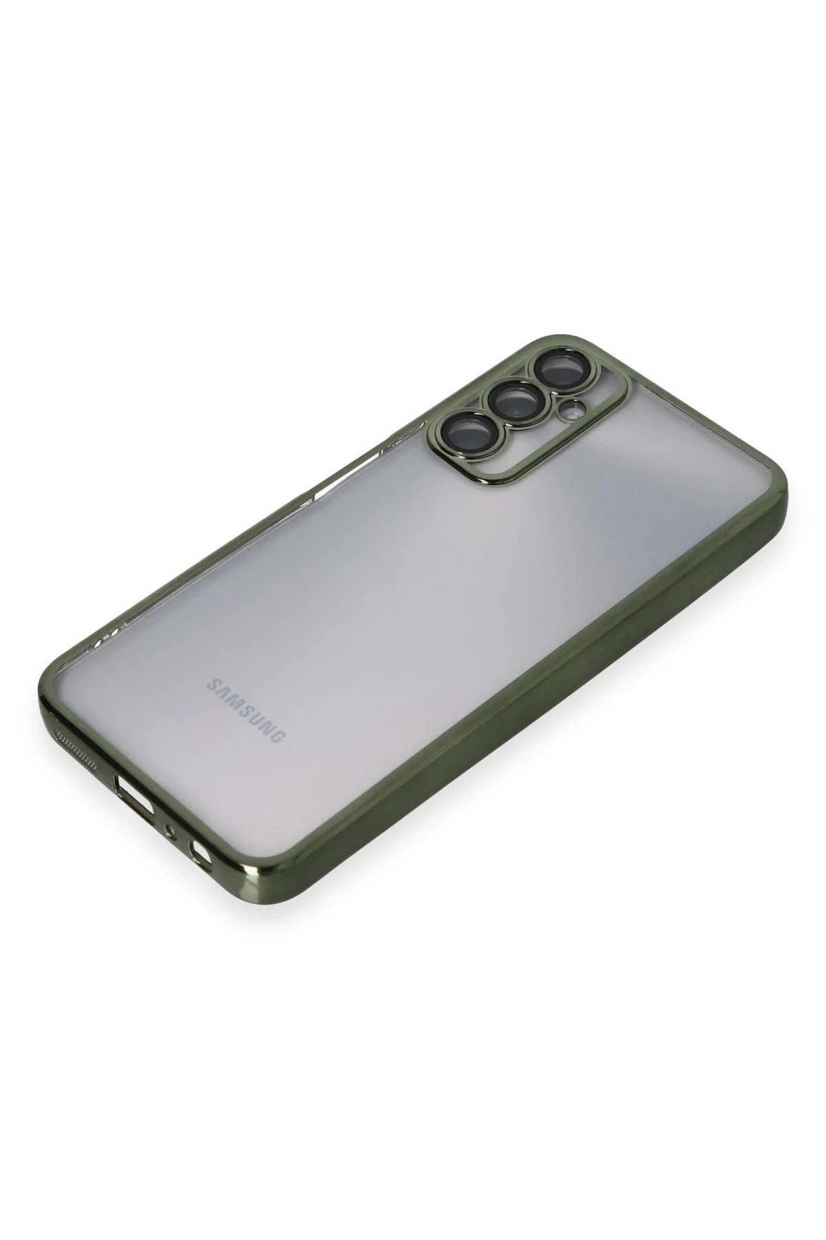 Newface Samsung Galaxy A05S Kılıf Razer Lensli Silikon - Yeşil