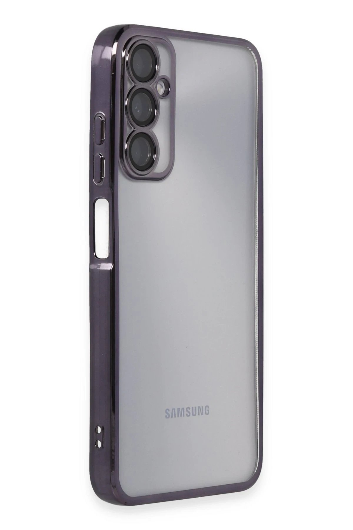 Newface Samsung Galaxy A05S Kılıf Razer Lensli Silikon - Mor