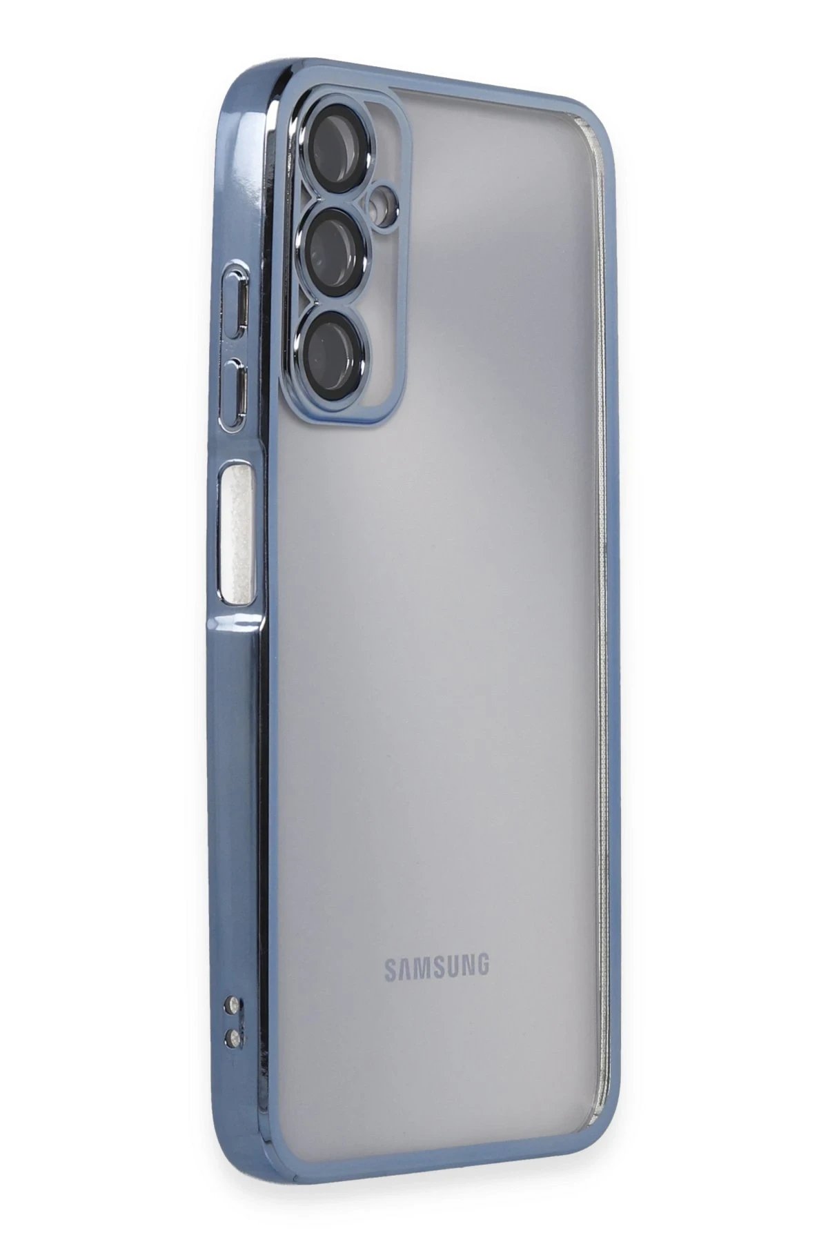 Newface Samsung Galaxy A05S Kılıf Razer Lensli Silikon - Açık Mavi