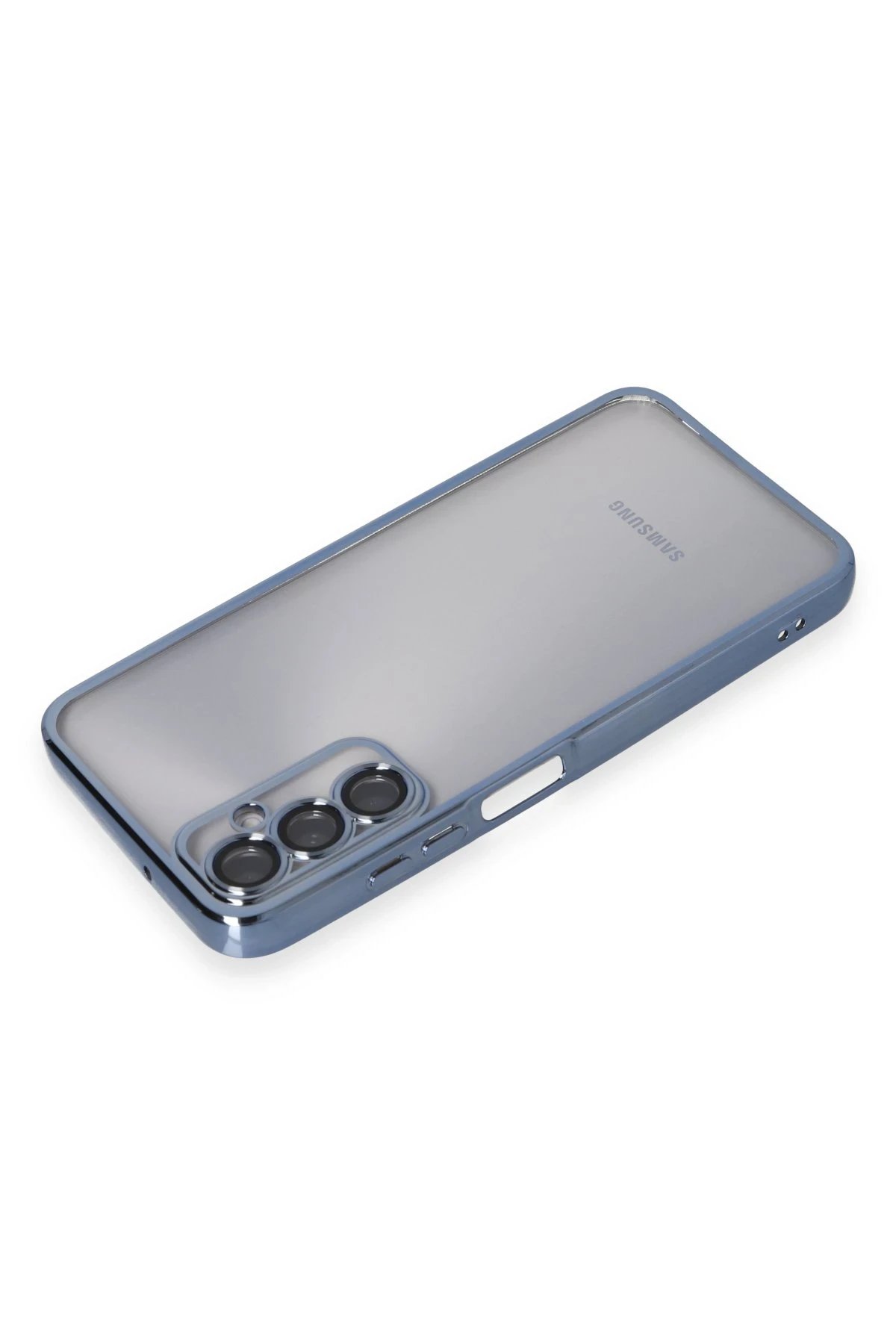 Newface Samsung Galaxy A05S Kılıf Razer Lensli Silikon - Açık Mavi