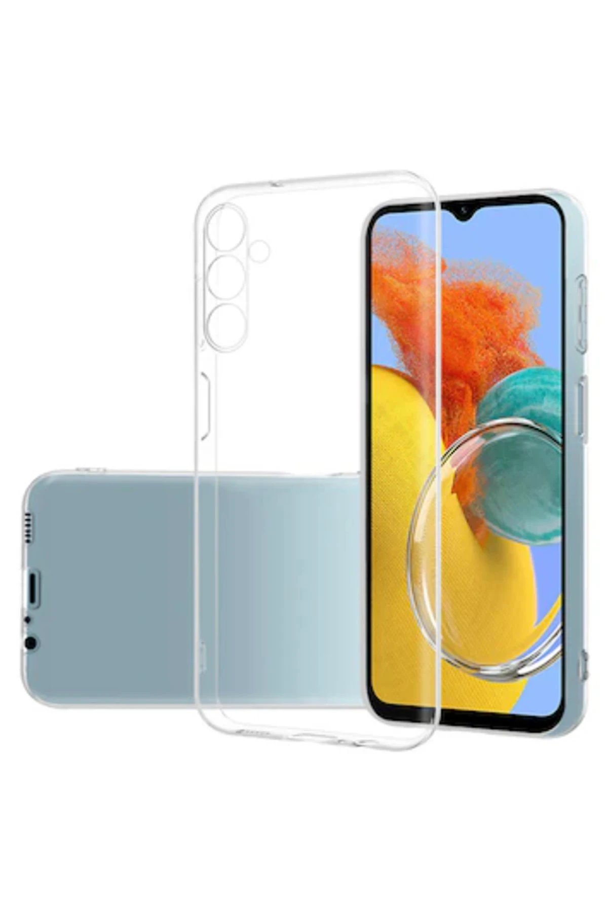 Newface Samsung Galaxy M14 5G Kılıf Lüx Şeffaf Silikon