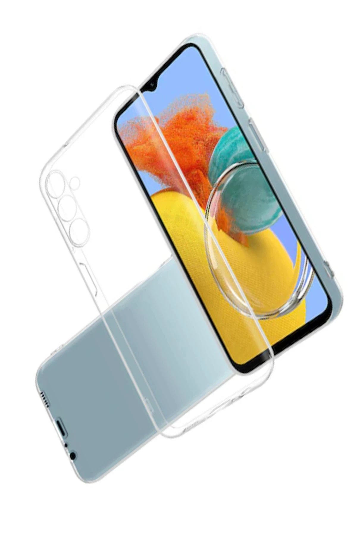 Newface Samsung Galaxy M14 5G Kılıf Lüx Şeffaf Silikon