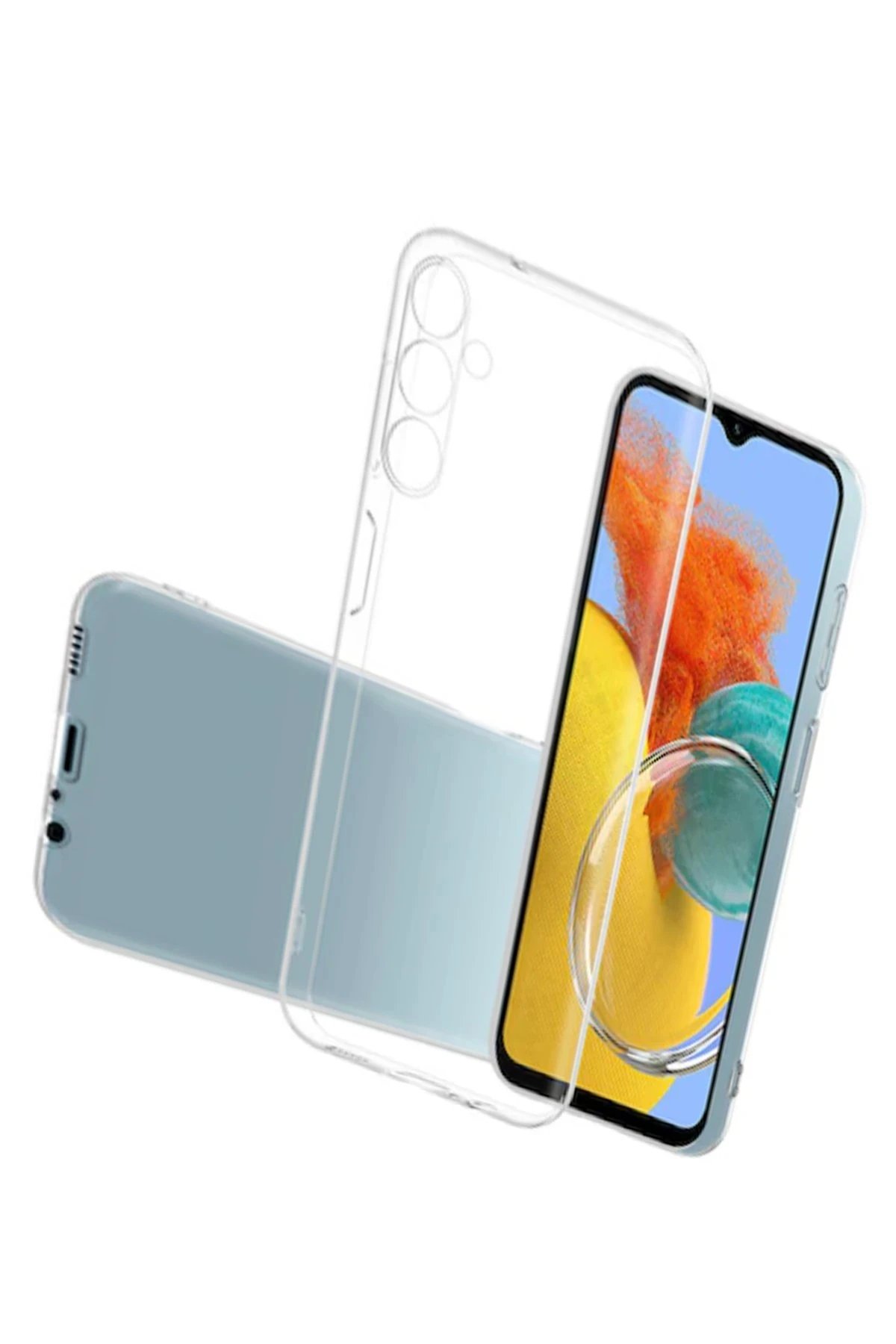 Newface Samsung Galaxy M14 5G Kılıf Lüx Şeffaf Silikon