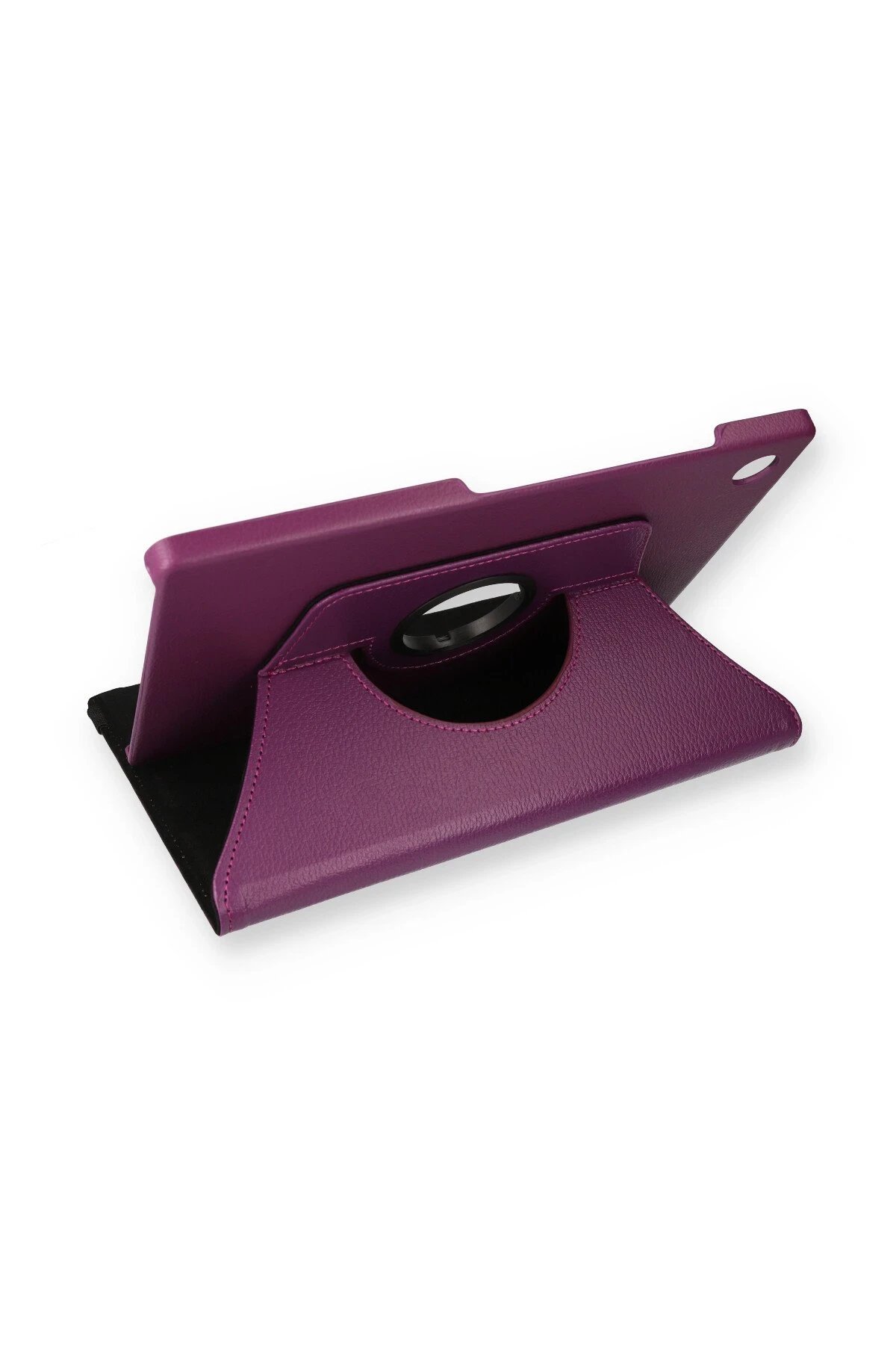 Newface Samsung Galaxy Tab A9 Kılıf 360 Tablet Deri Kılıf - Mürdüm