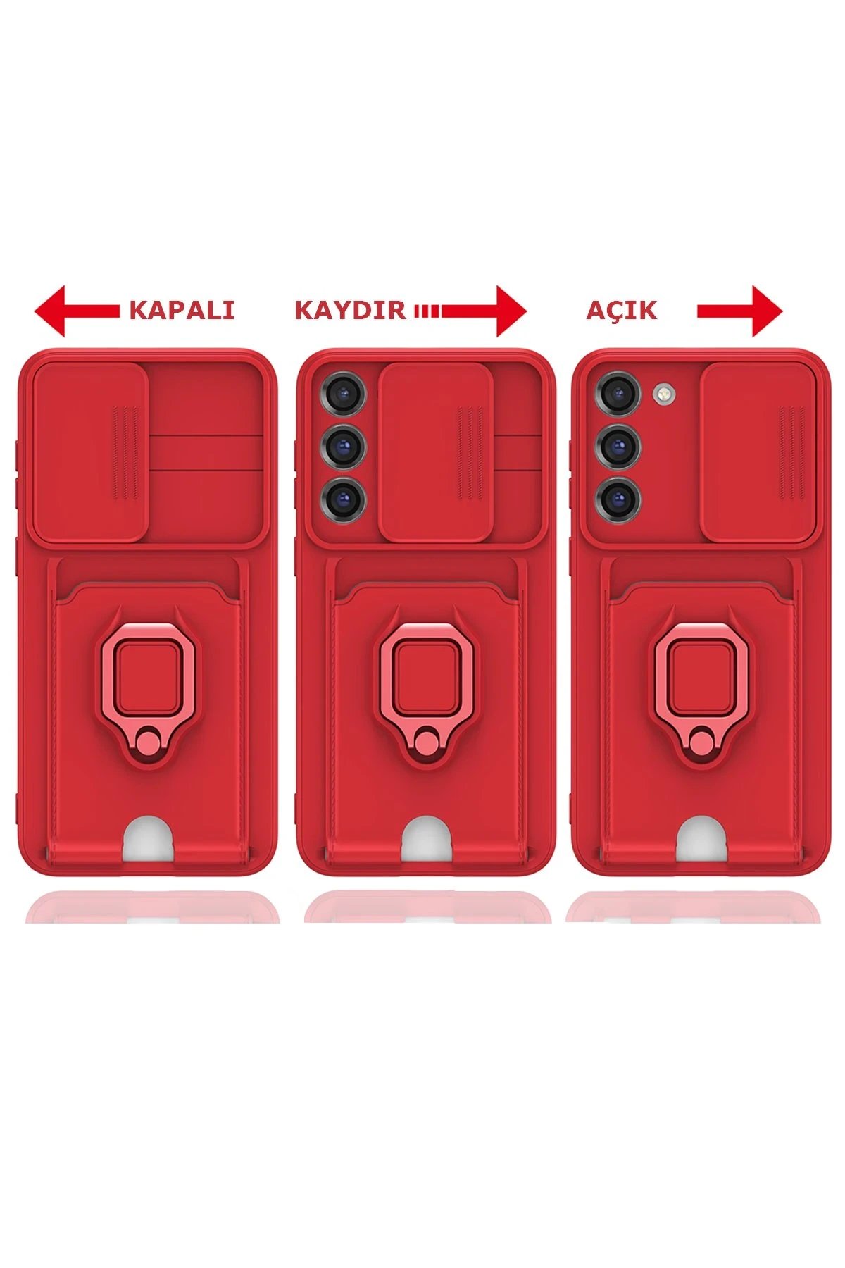 Newface Samsung Galaxy S23 Plus Kılıf Zuma Kartvizitli Yüzüklü Silikon - Lacivert