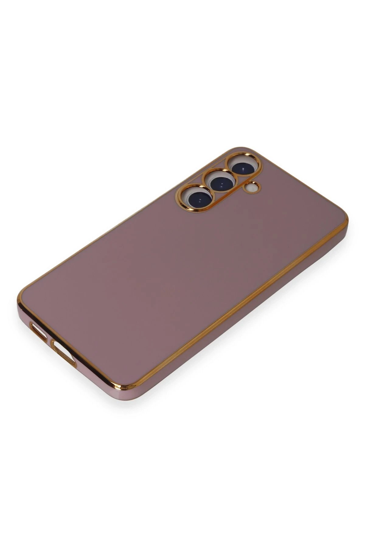 Newface Samsung Galaxy S24 Kılıf Volet Silikon - Mor