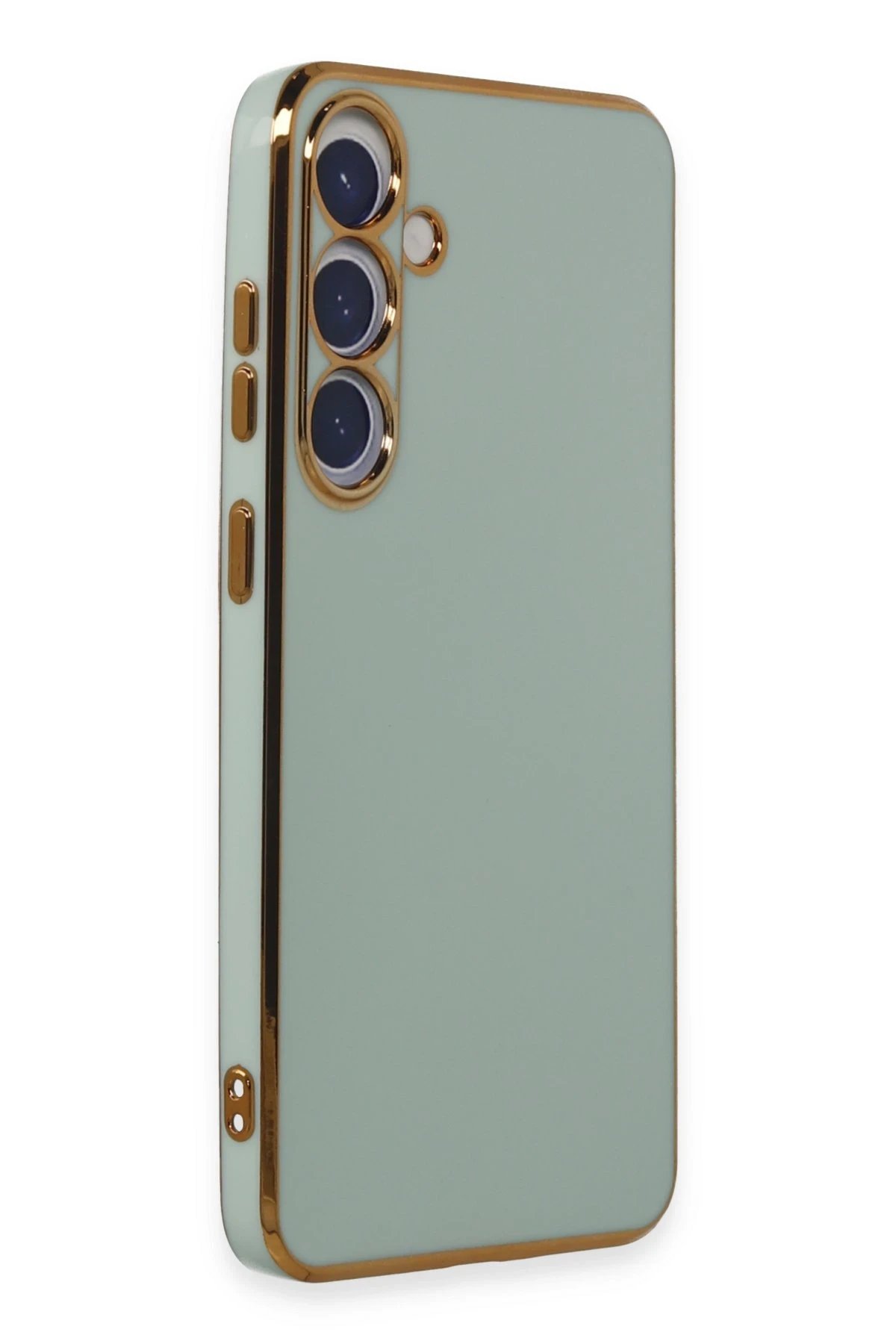 Newface Samsung Galaxy S24 Kılıf Volet Silikon - Açık Yeşil