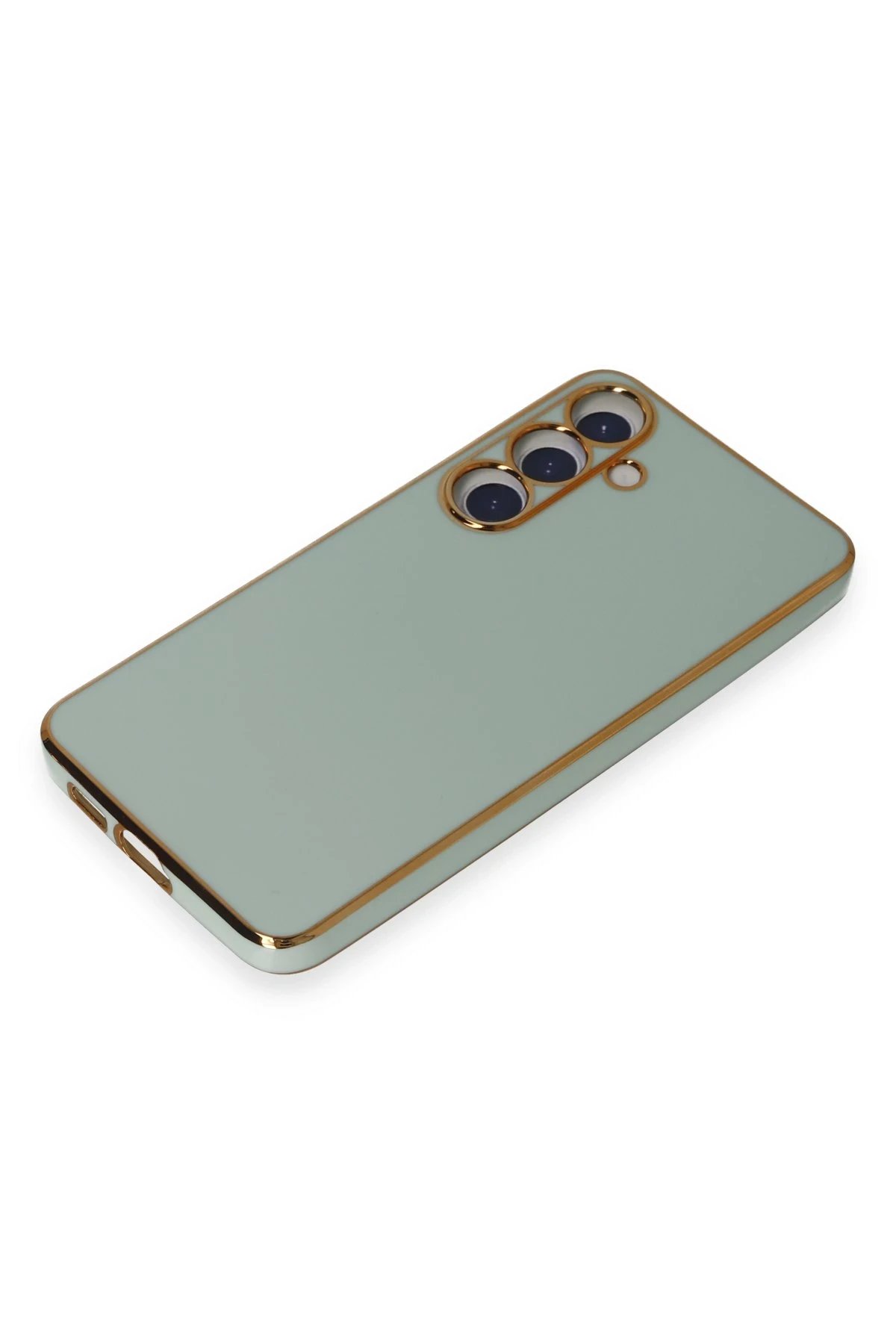 Newface Samsung Galaxy S24 Plus Kılıf Volet Silikon - Açık Yeşil