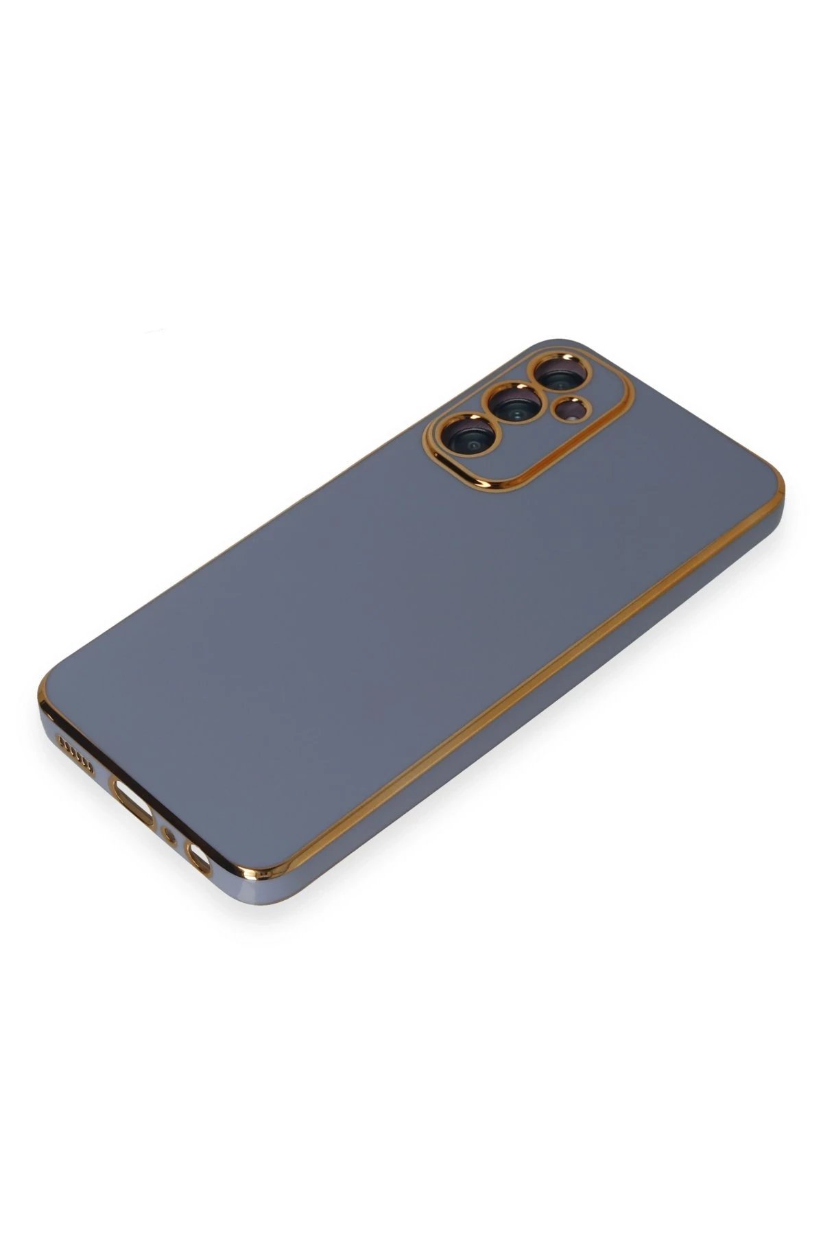 Newface Samsung Galaxy A05S Kılıf Volet Silikon - Mavi