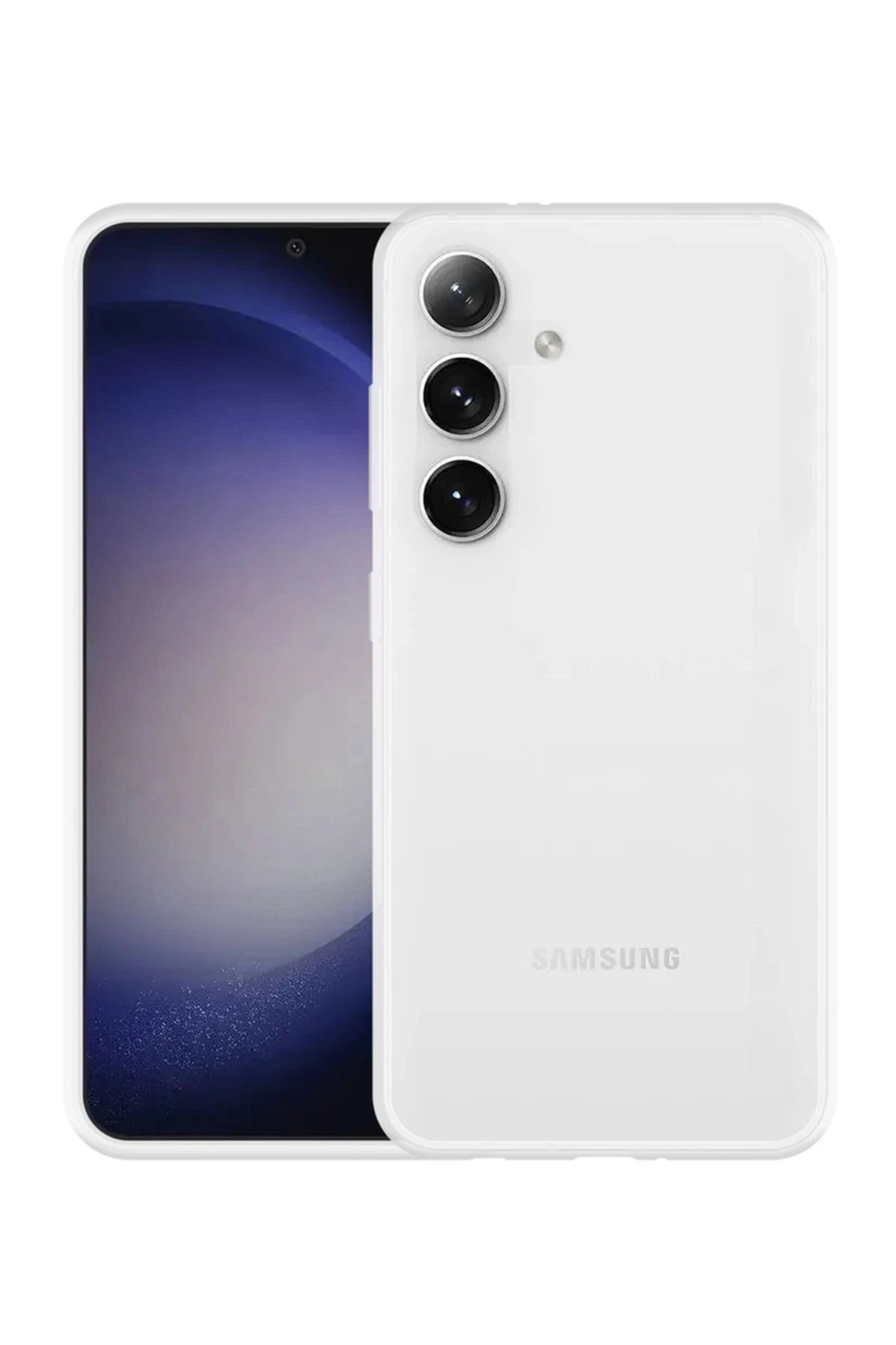 Newface Samsung Galaxy S24 Kılıf Lüx Şeffaf Silikon