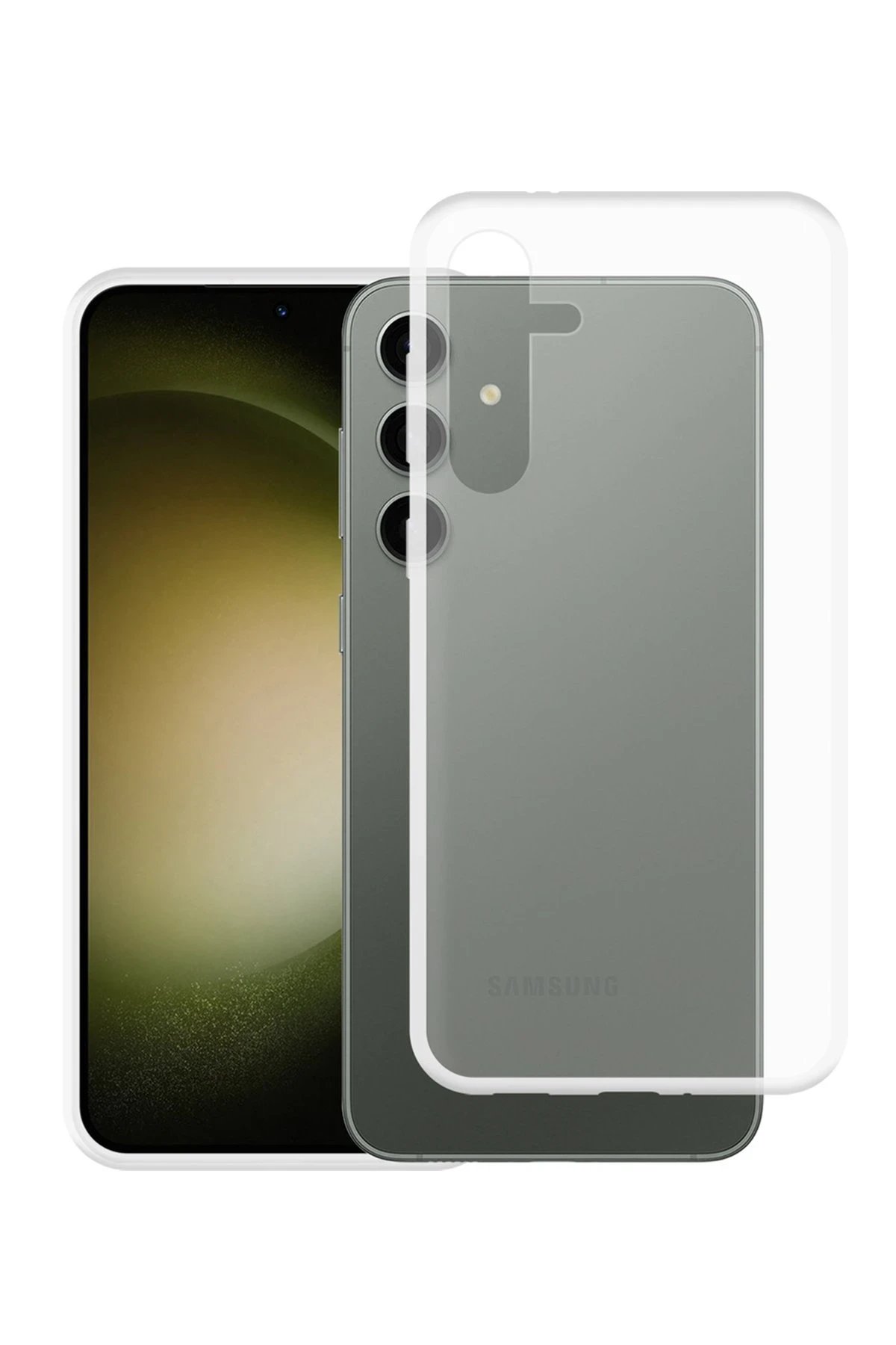 Newface Samsung Galaxy S24 Plus Kılıf Lüx Şeffaf Silikon