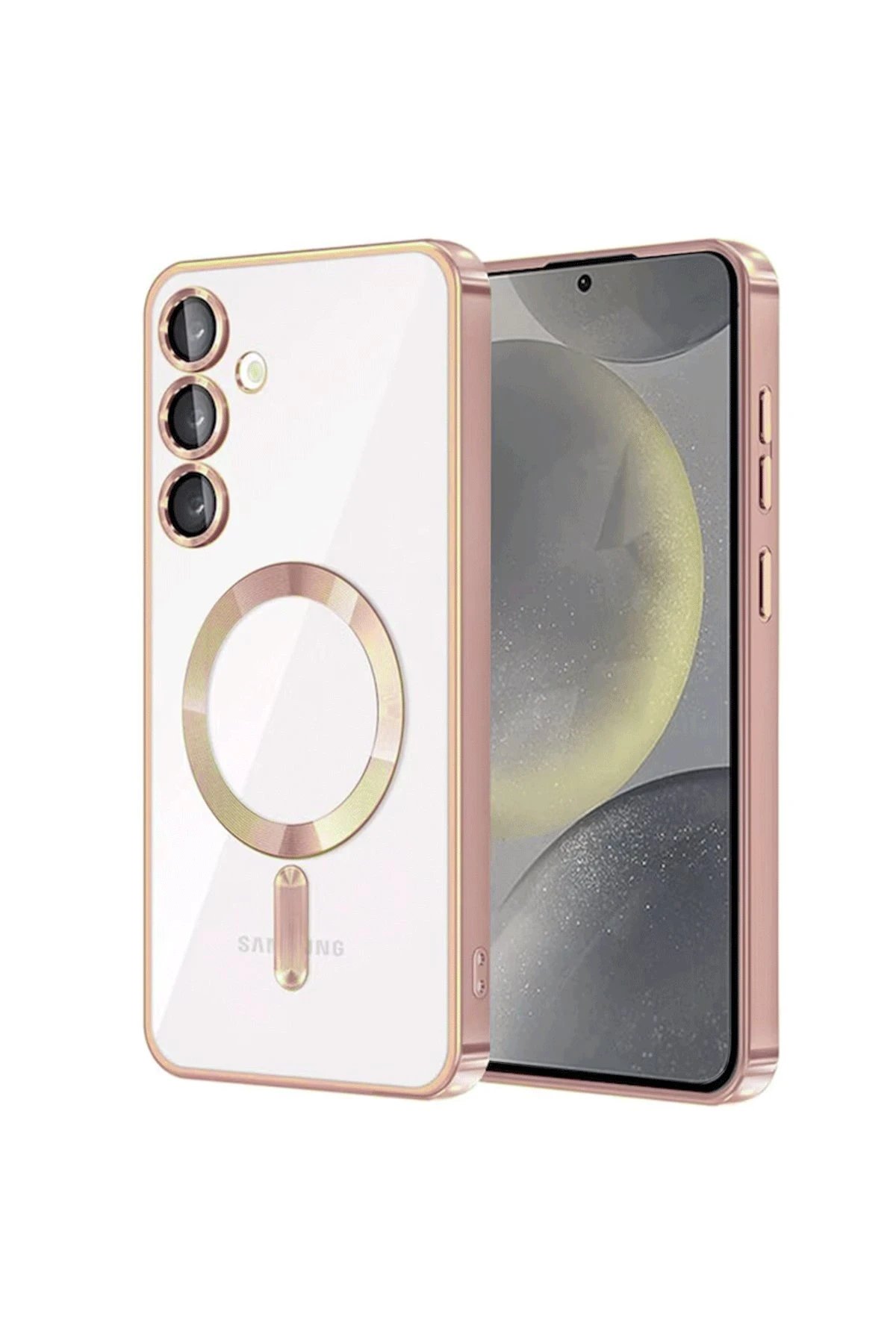 Newface Samsung Galaxy S23 Plus Kılıf Kross Magneticsafe Kapak - Rose