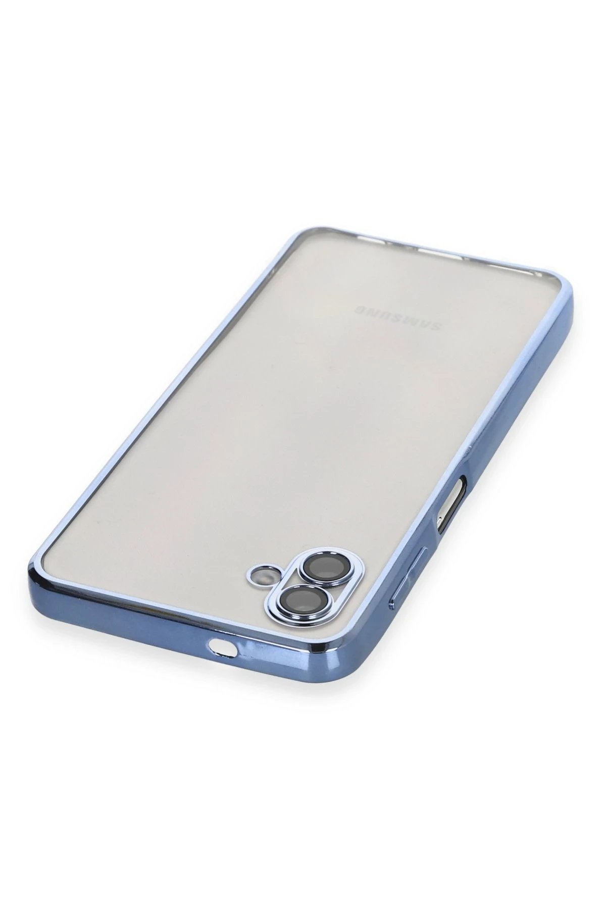 Newface Samsung Galaxy A04 Kılıf Razer Lensli Silikon - Açık Mavi