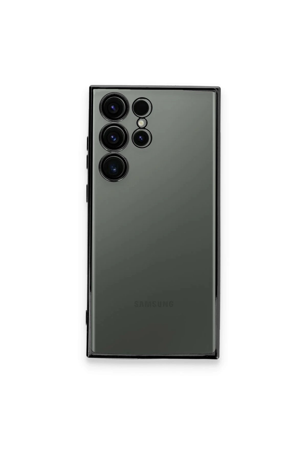 Newface Samsung Galaxy S24 Ultra Kılıf Razer Lensli Silikon - Yeşil