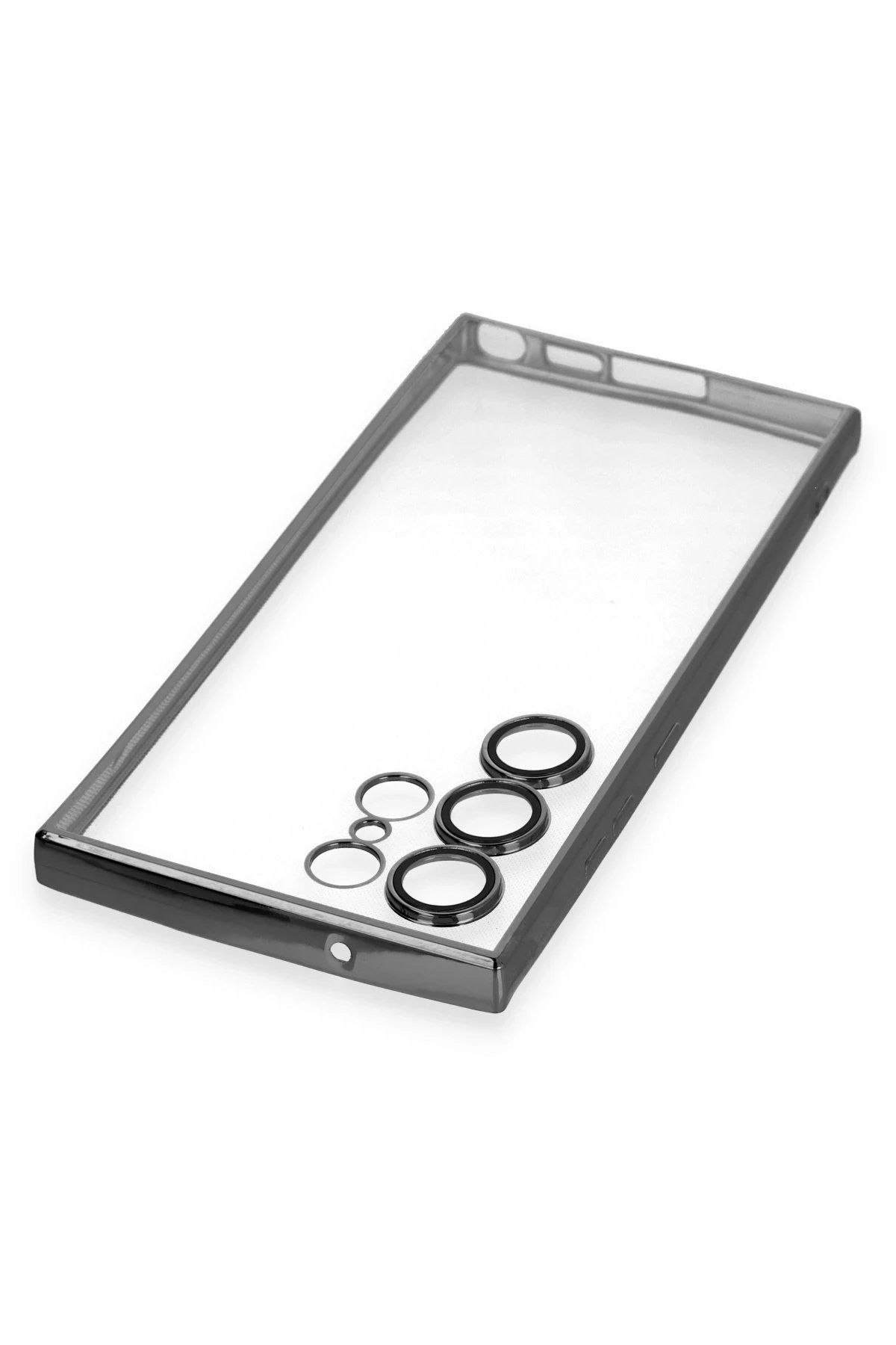 Newface Samsung Galaxy S24 Ultra Kılıf Razer Lensli Silikon - Yeşil